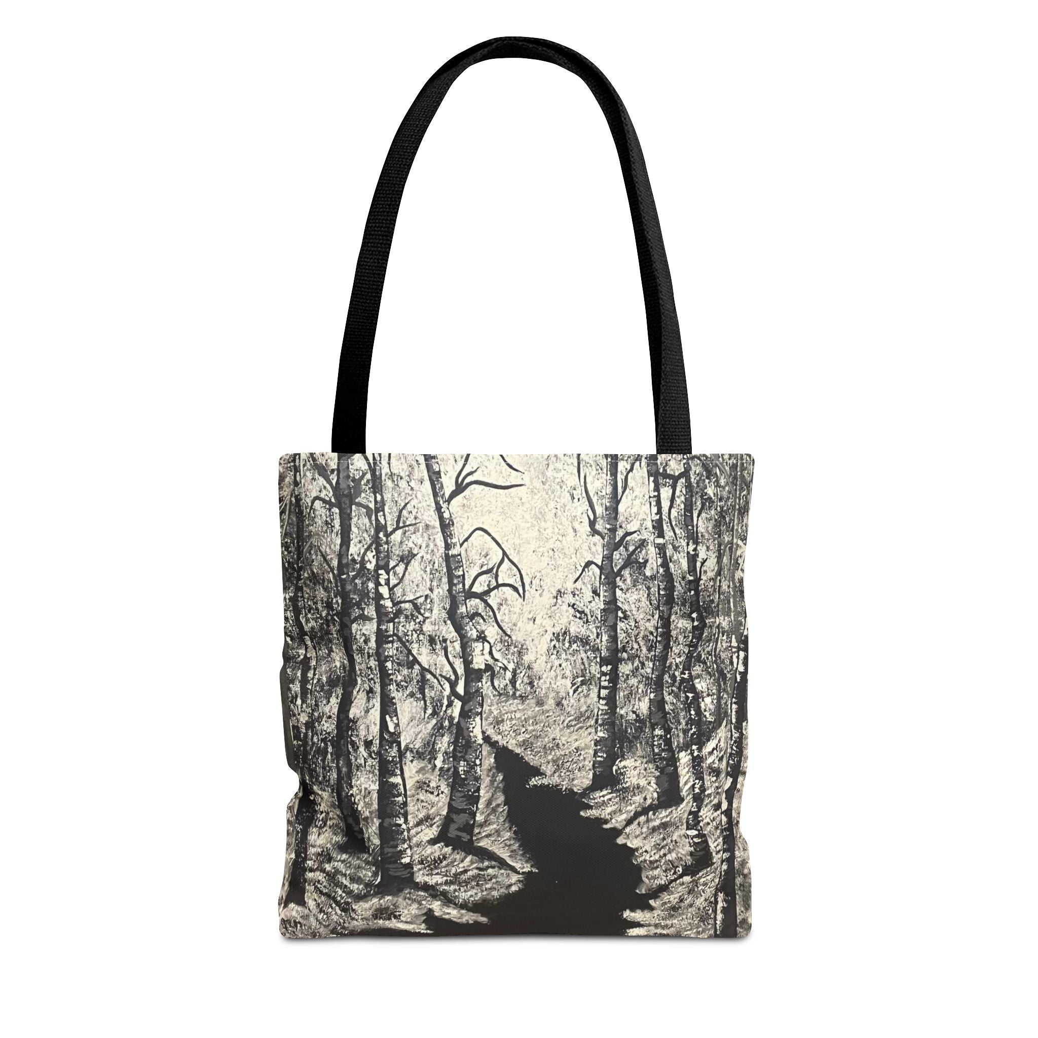 Silver Shadows Hand Painted Tote Bag