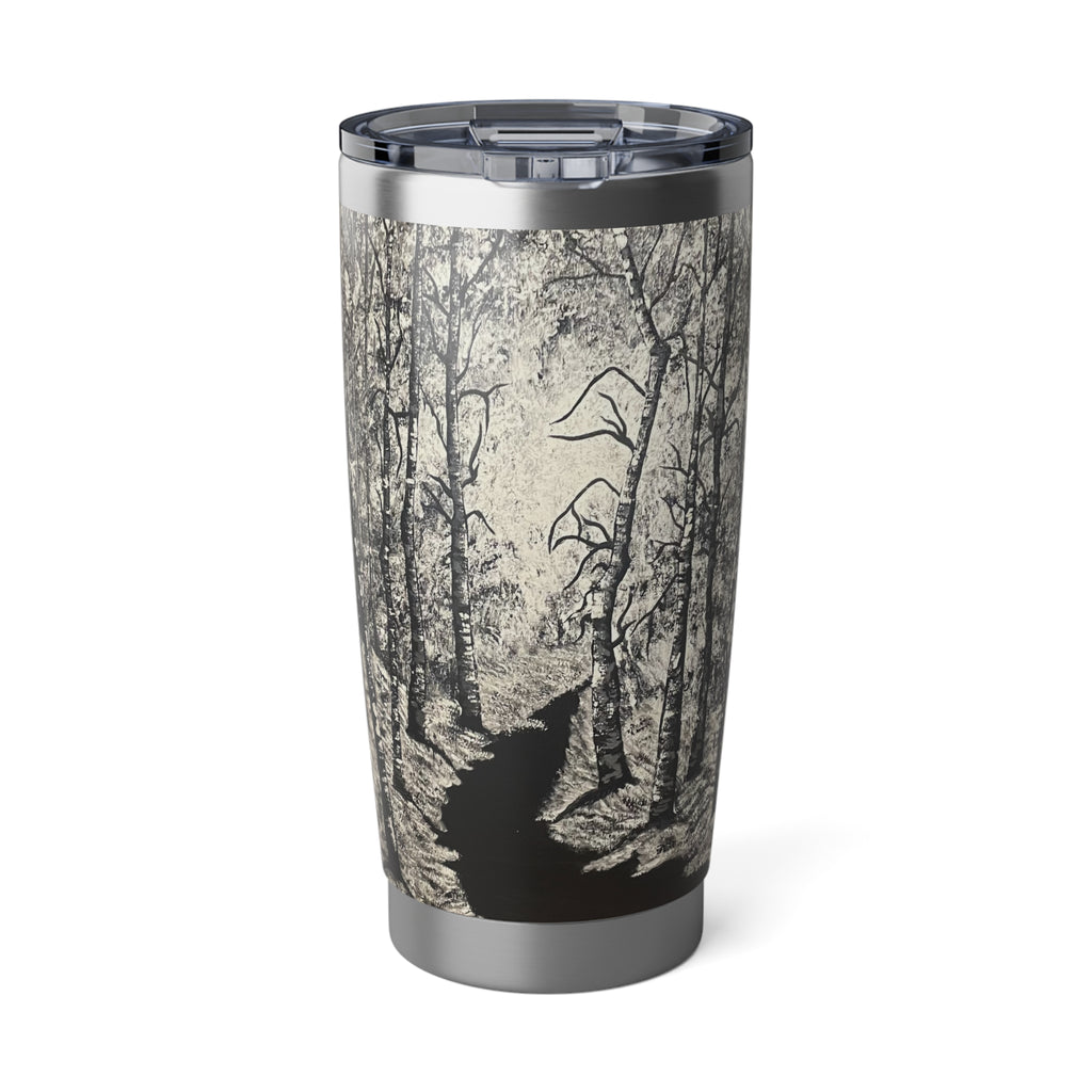 Silver Shadows 20oz Insulated Drinkware, Summer Travel Mug, Gift for Nature Lovers, Eco-Friendly Hydration