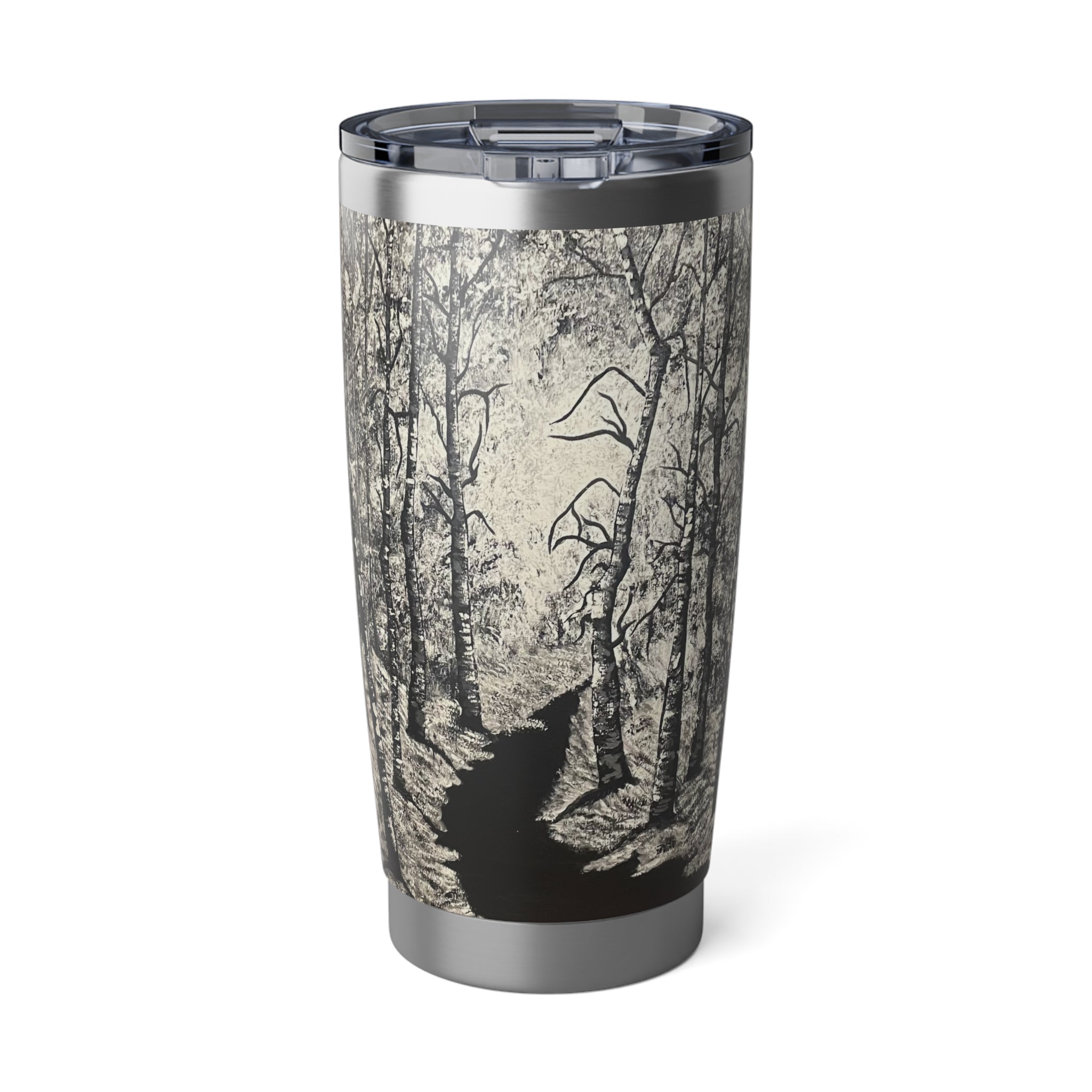 Silver Shadows 20oz Insulated Drinkware, Summer Travel Mug, Gift for Nature Lovers, Eco-Friendly Hydration