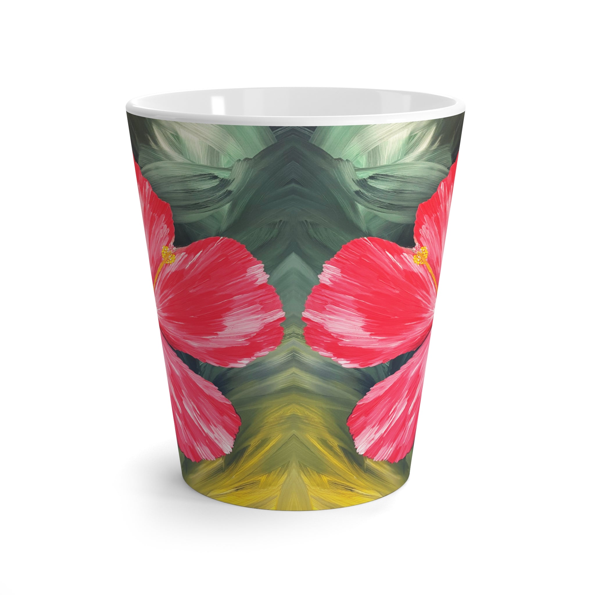 Hibiscus Hues Latte Mug