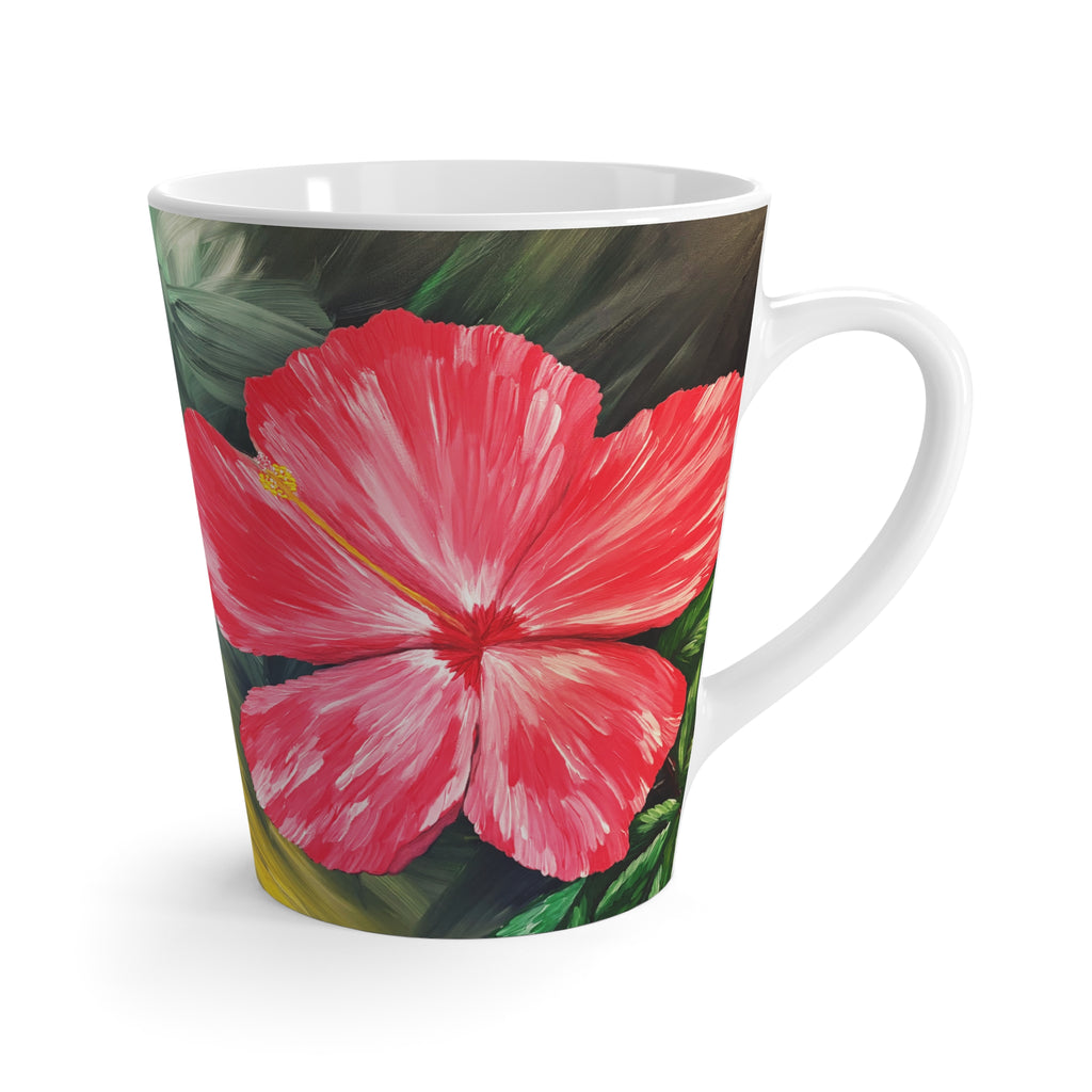 Hibiscus Hues Latte Mug