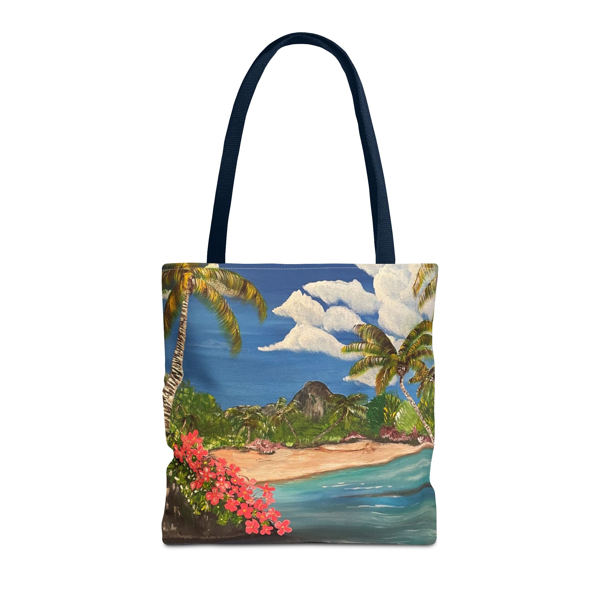 Blooming Paradise Hand Painted Tote Bag
