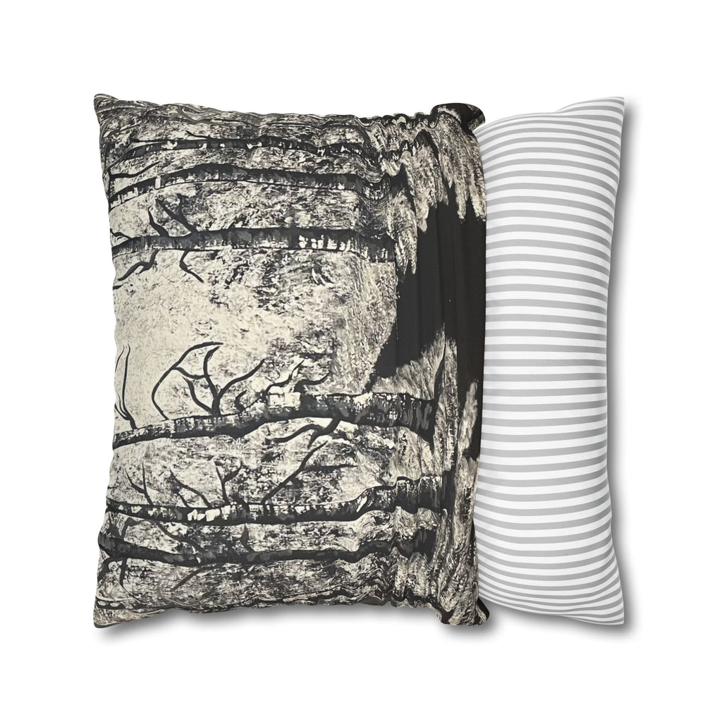 Silver Shadows Square Decorative Pillow Sham