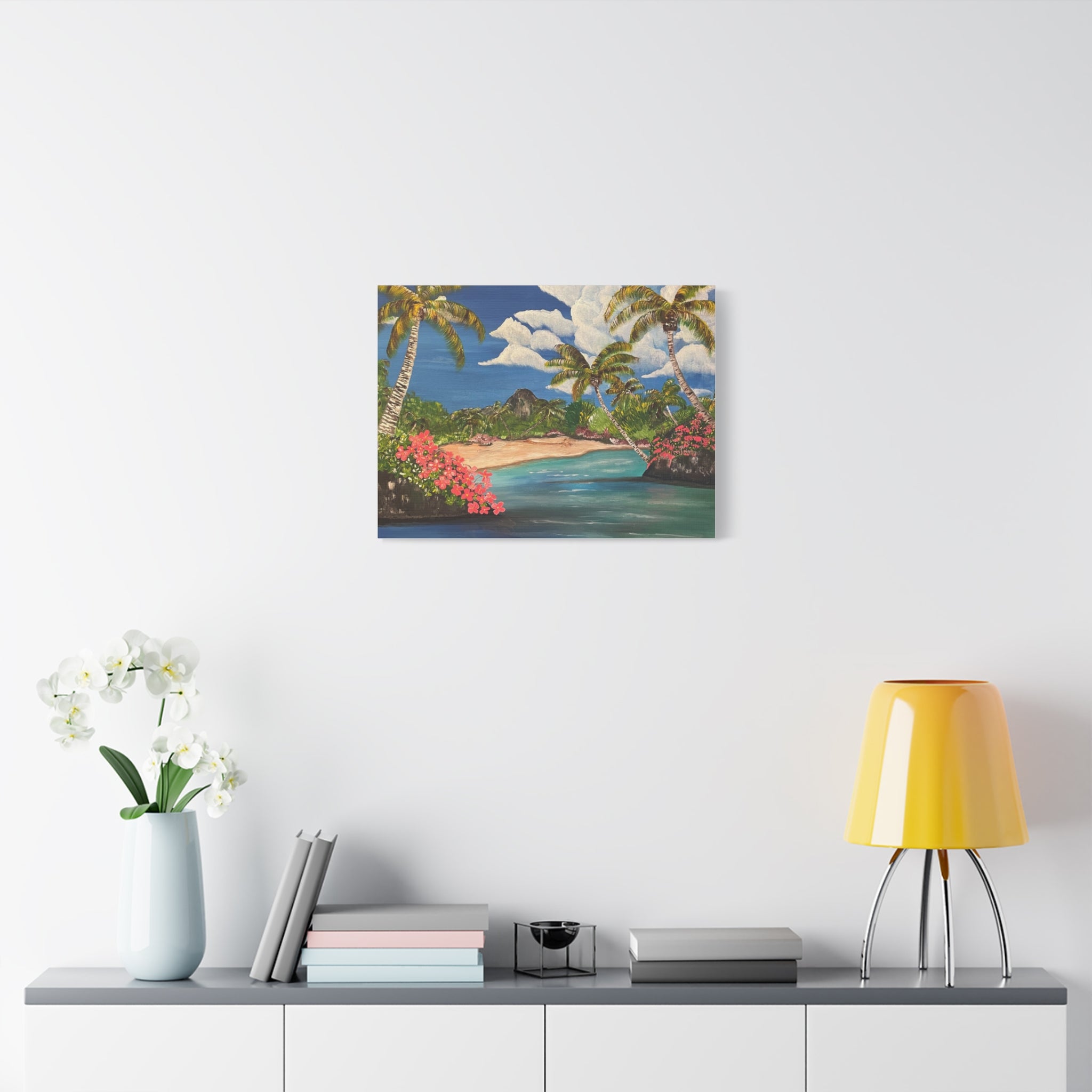 Blooming Paradise Abstract Art Canvas - Contemporary Wall Decor