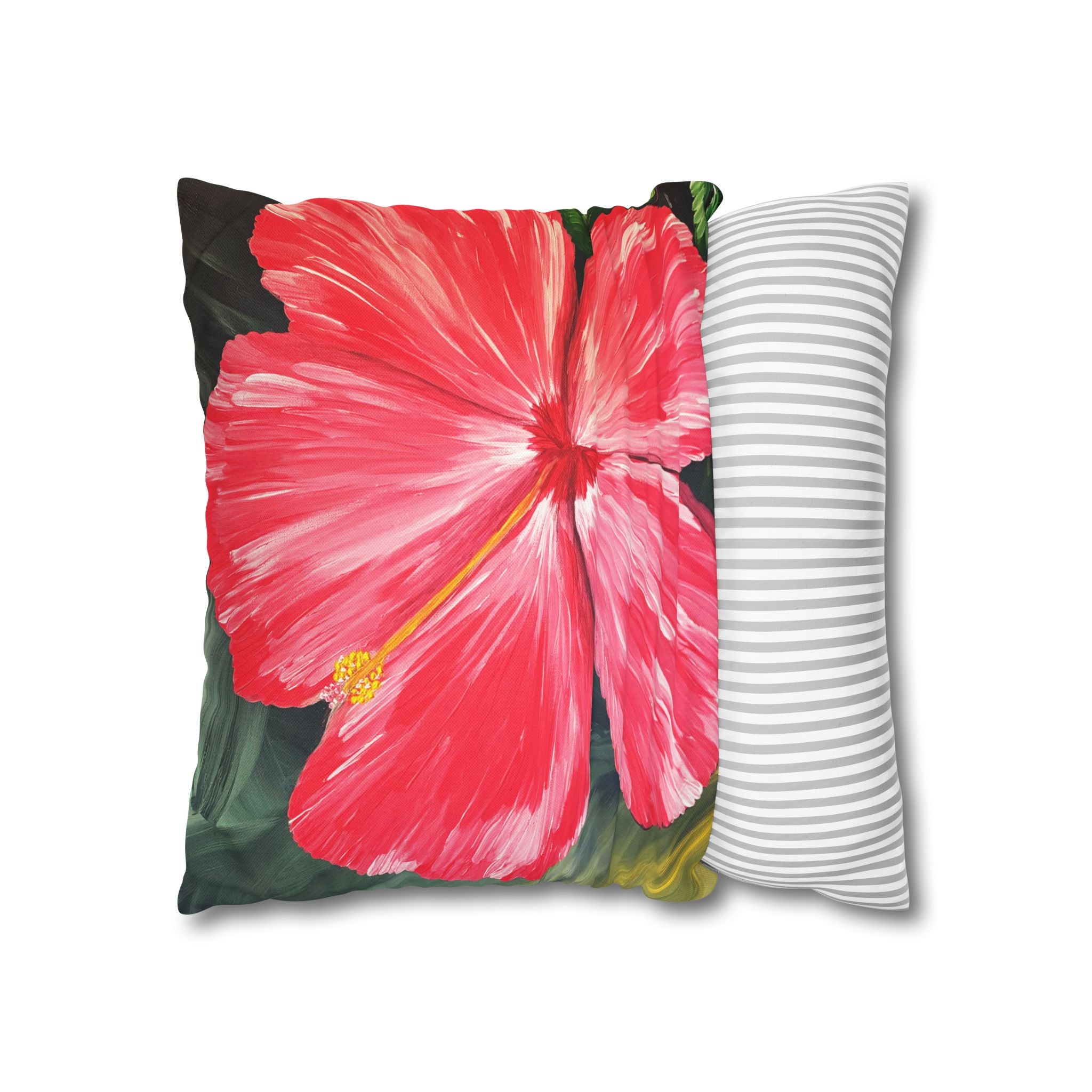 Hibiscus Hues Square Decorative Pillow Sham