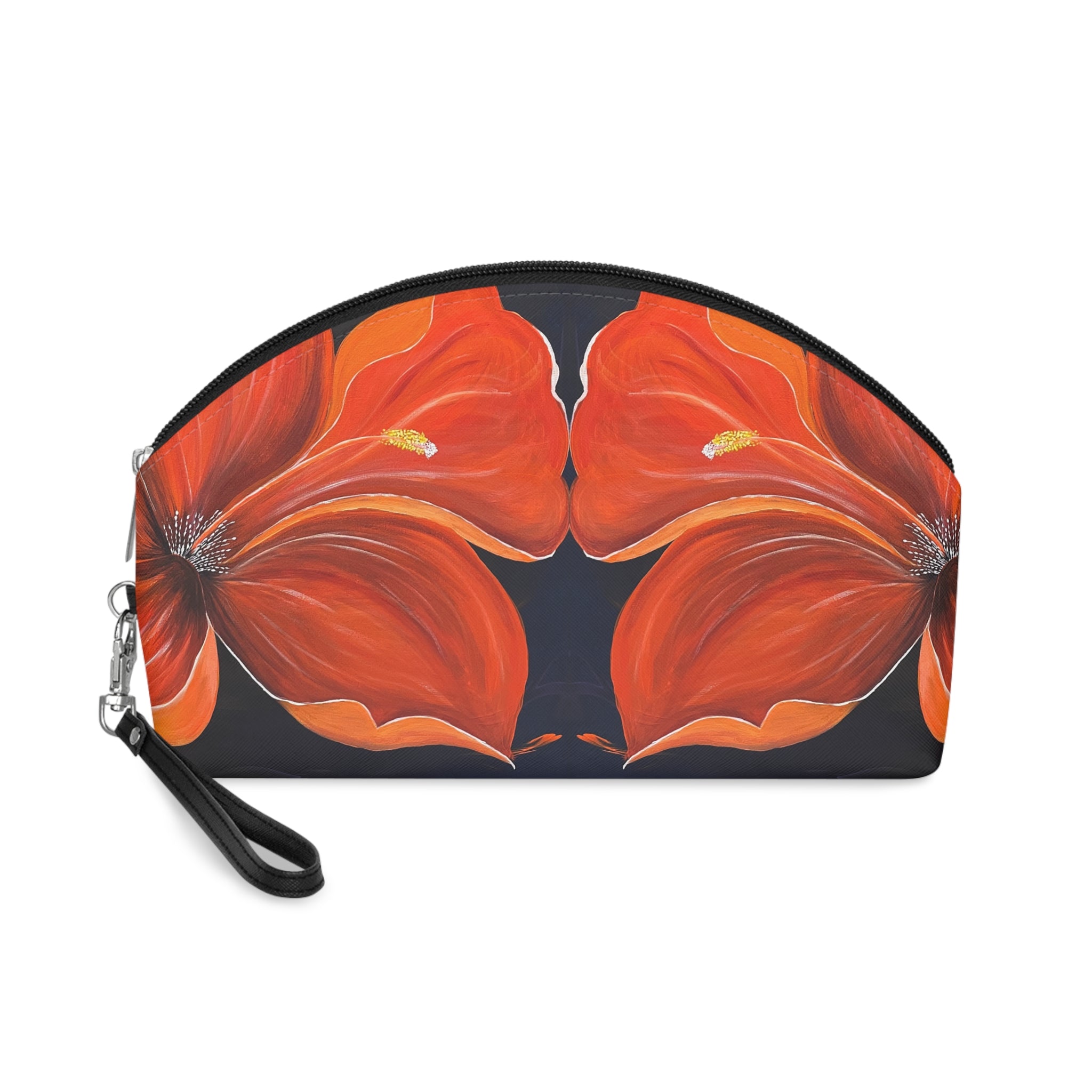 Scarlet Veil Cosmetic Pouch - Stylish Makeup Bag