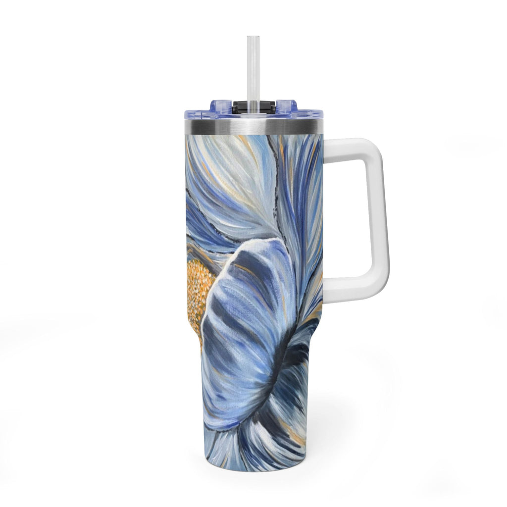 Velvet Current 40oz  Vacuum Tumbler — Insulated Travel Mug with Straw