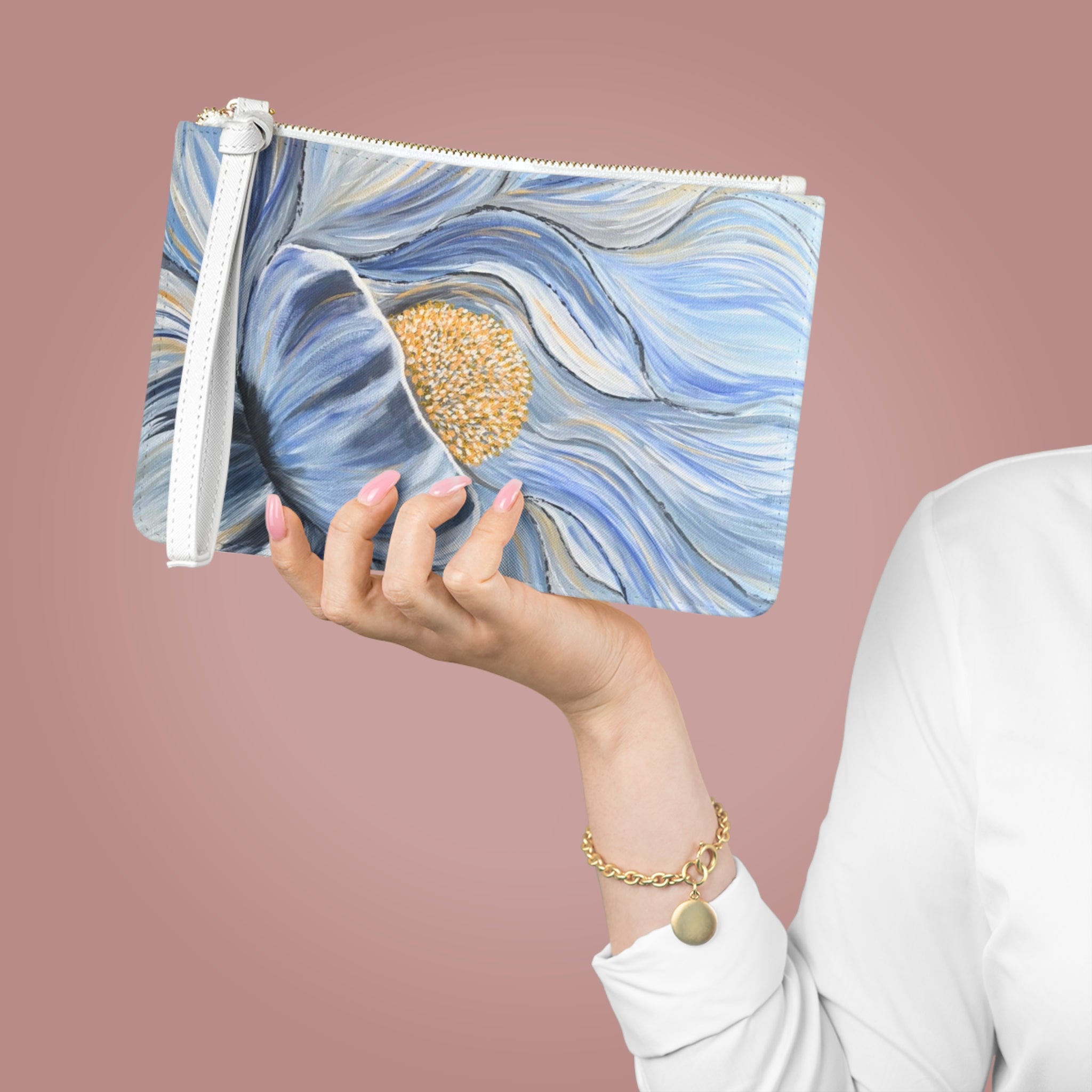 Velvet Current Clutch Bag - Makeup Bag