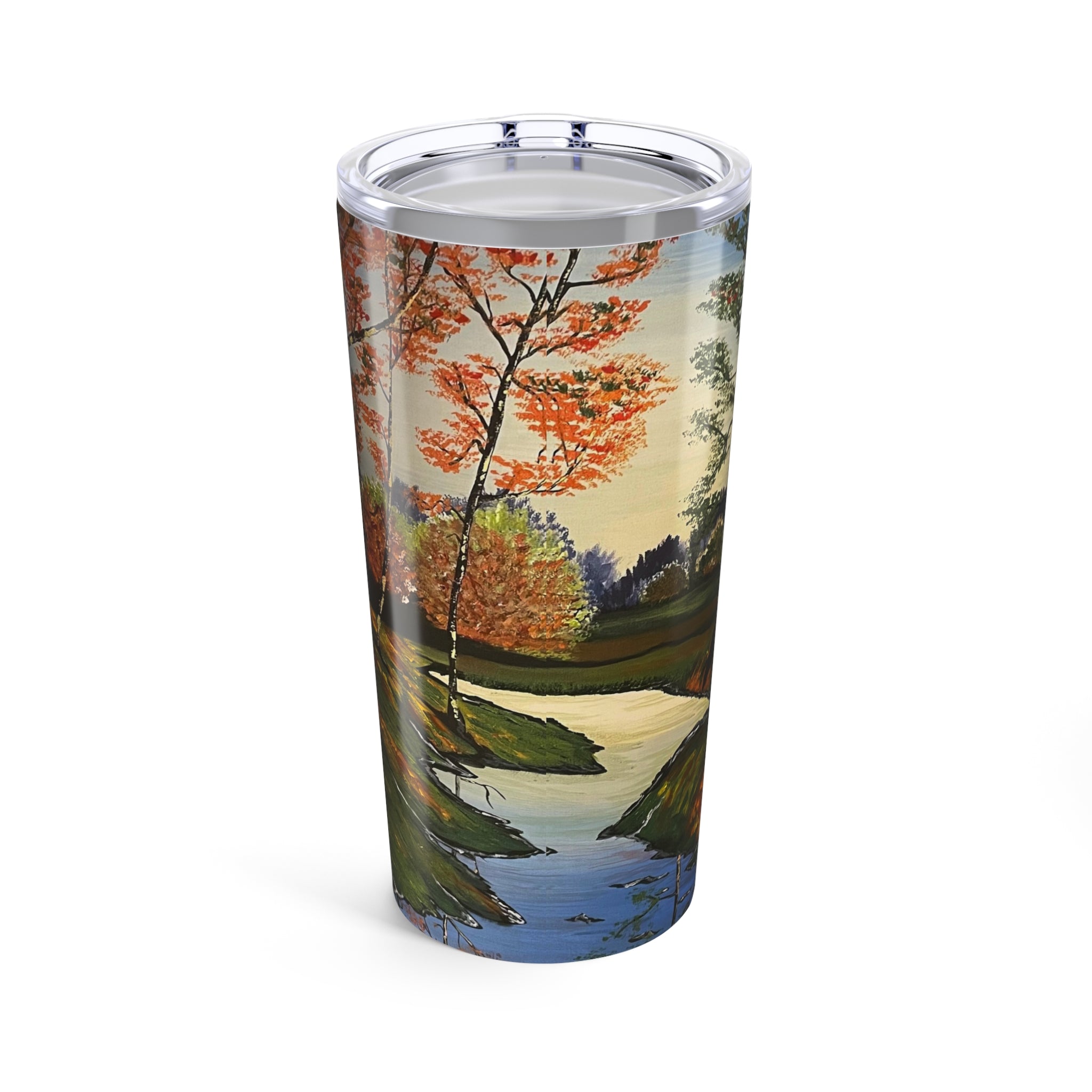Whispering Birches 20oz Artistic Tumbler - Perfect Hand Painted Gift