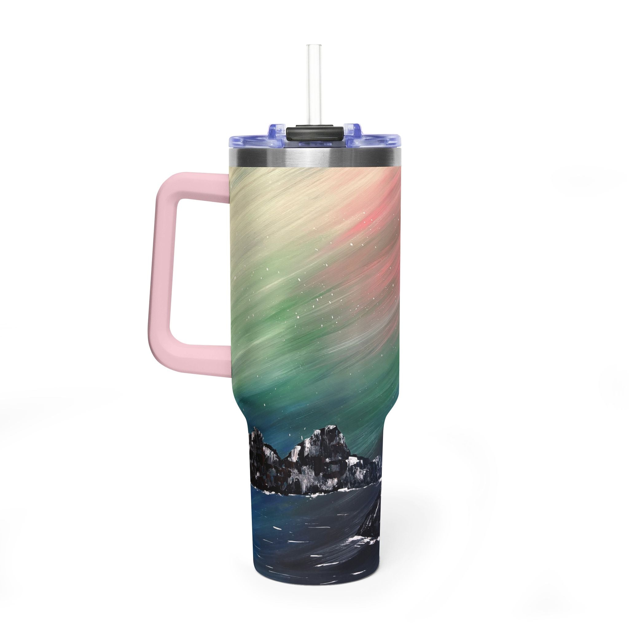 The North Sky 40oz  Vacuum Tumbler — Insulated Travel Mug with Straw