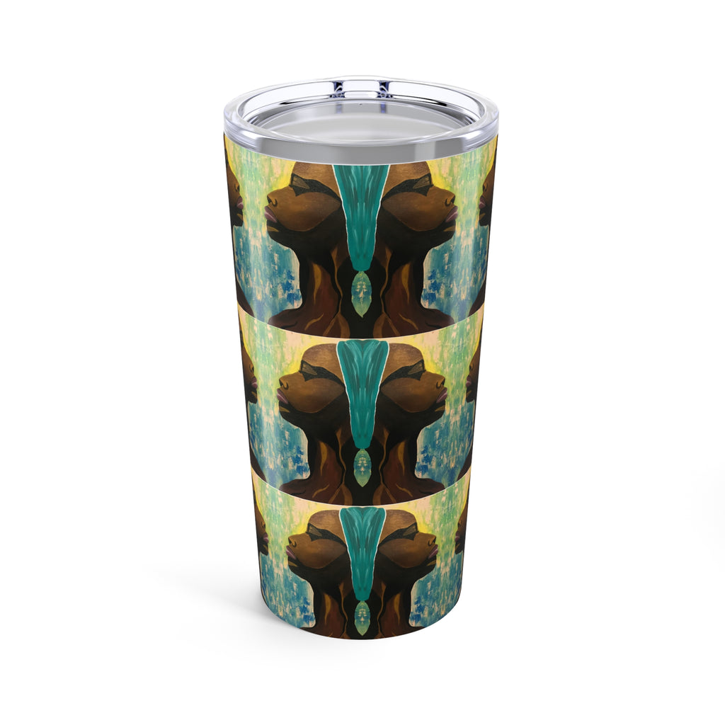 Hues of Heritage Tumbler 20oz, Vibrant Drinkware, Modern Art Travel Mug, Eco-Friendly Gift, Unique Home Beverage Container