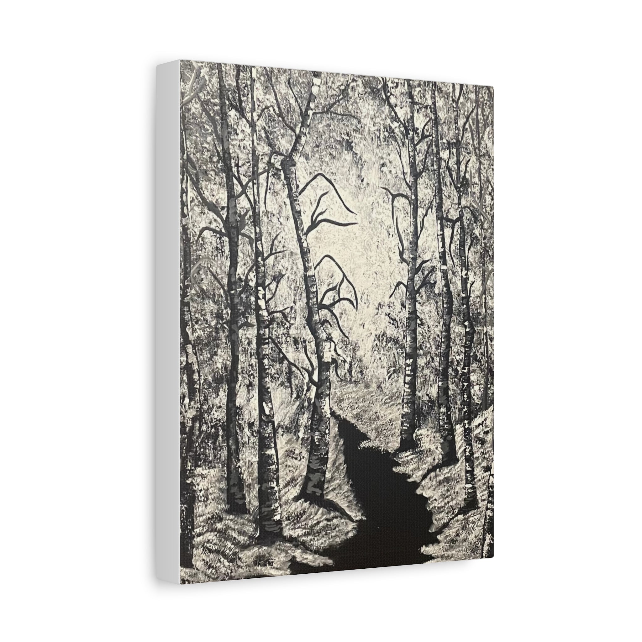 Silver Shadows Canvas Wall Art