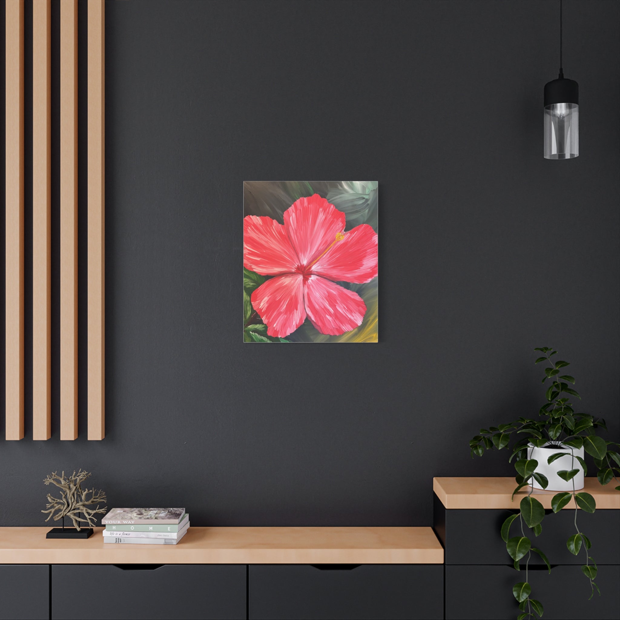 Hibiscus Hues Canvas Wall Art
