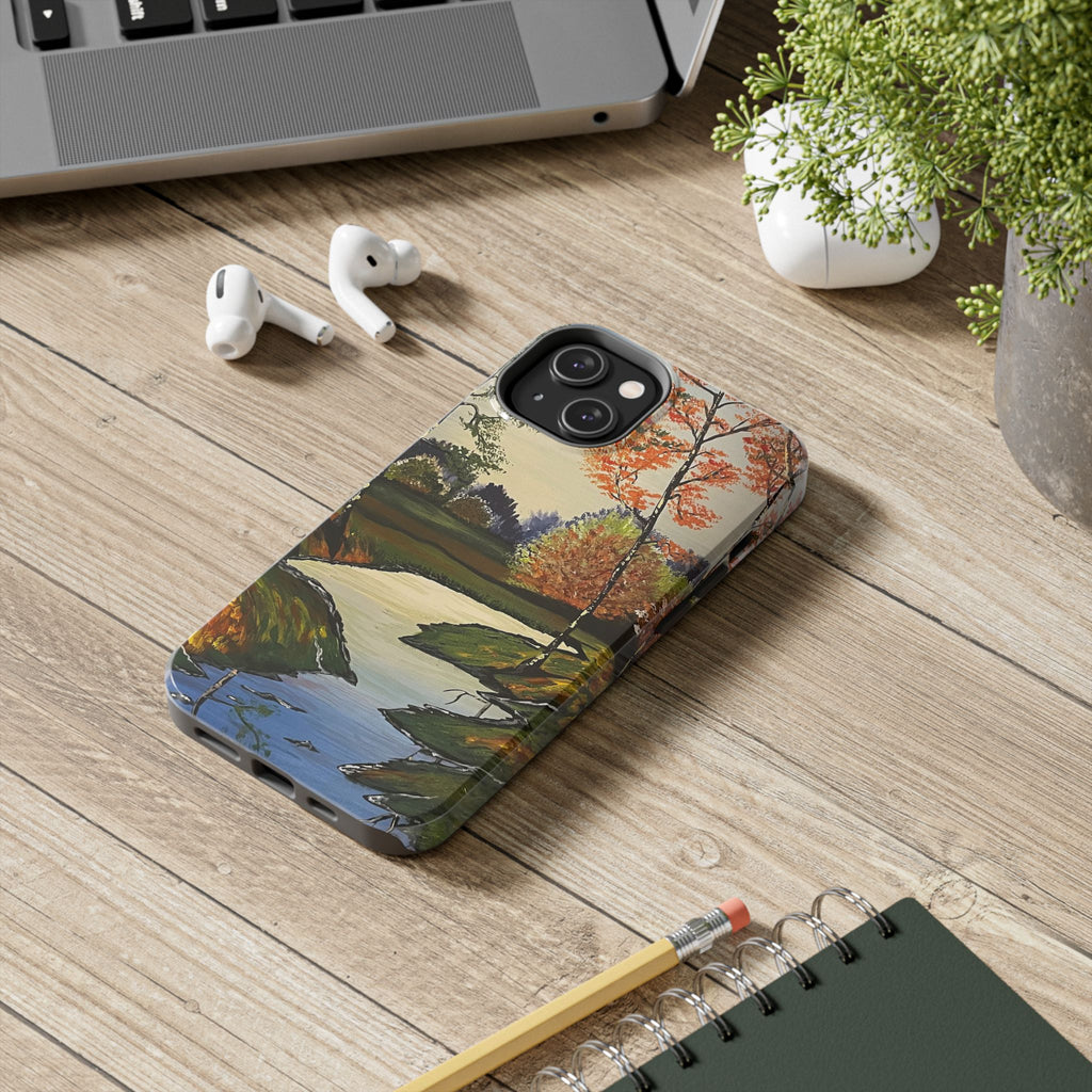 Whispering Birches Phone Case - Hand Painted Unique Designs