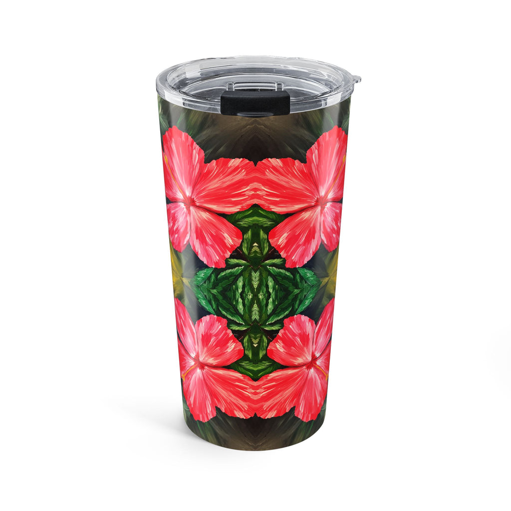 Hibiscus Hues 20oz Artistic Tumbler - Perfect Hand Painted Gift