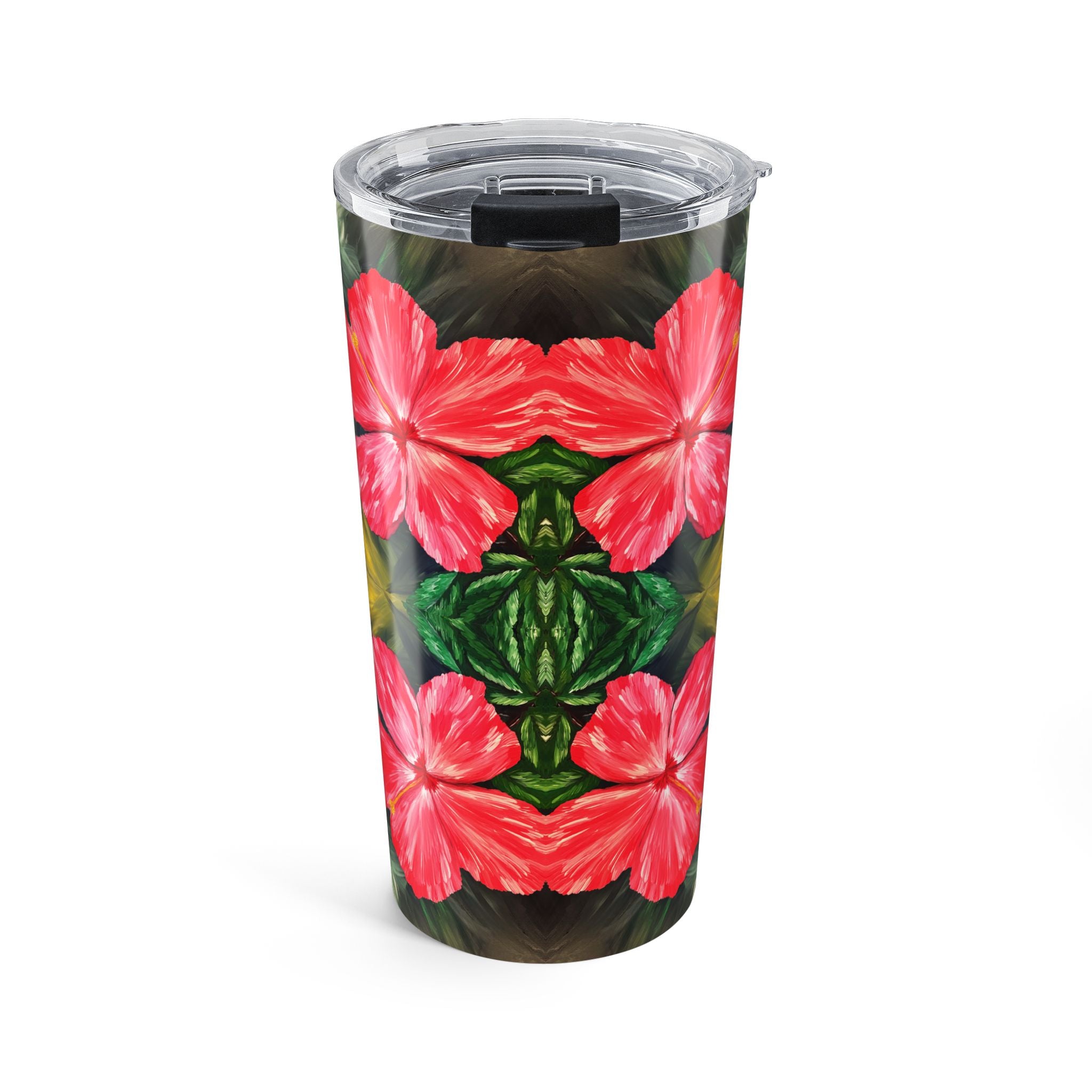 Hibiscus Hues 20oz Artistic Tumbler - Perfect Hand Painted Gift