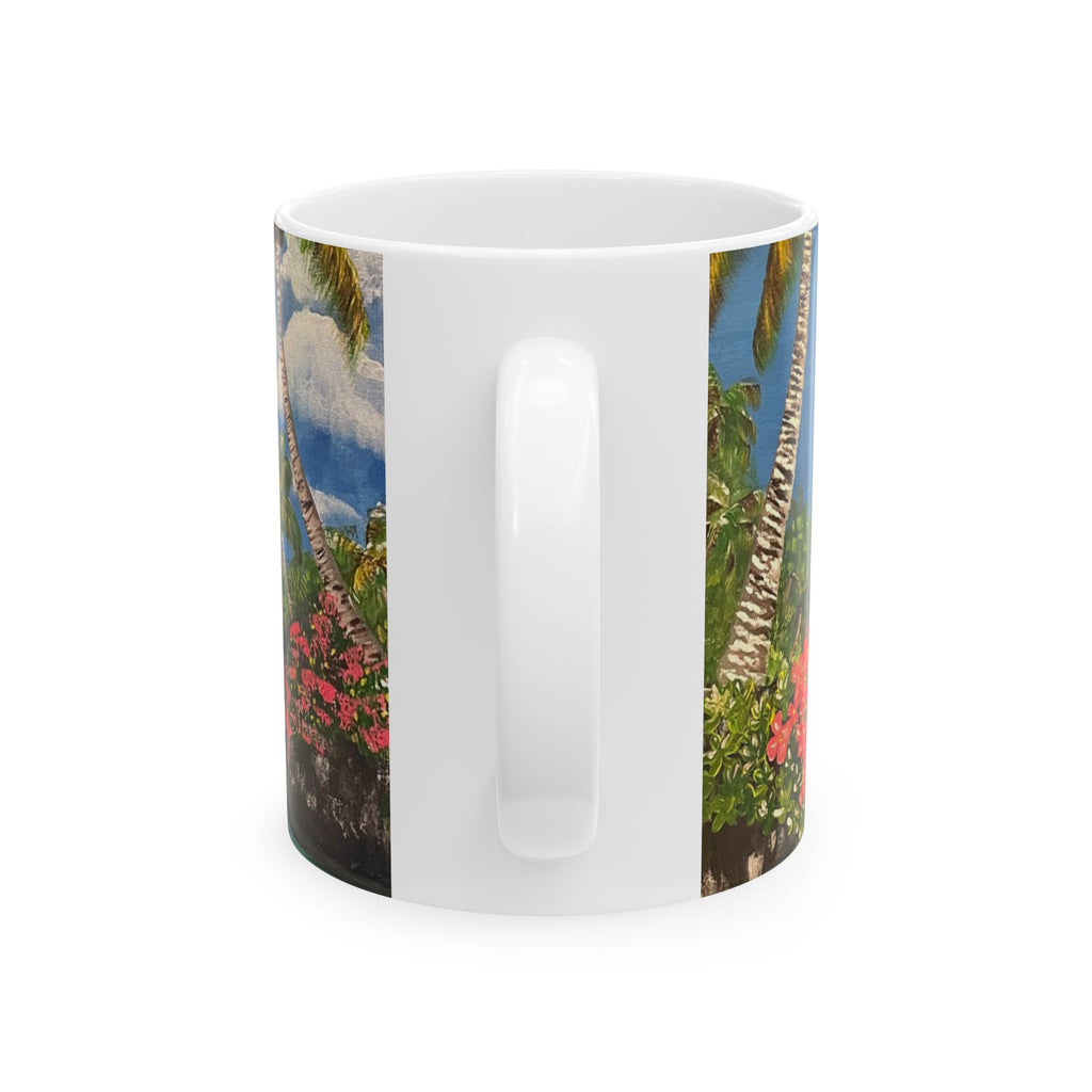 Blooming Paradise Mug Hand Painted Design