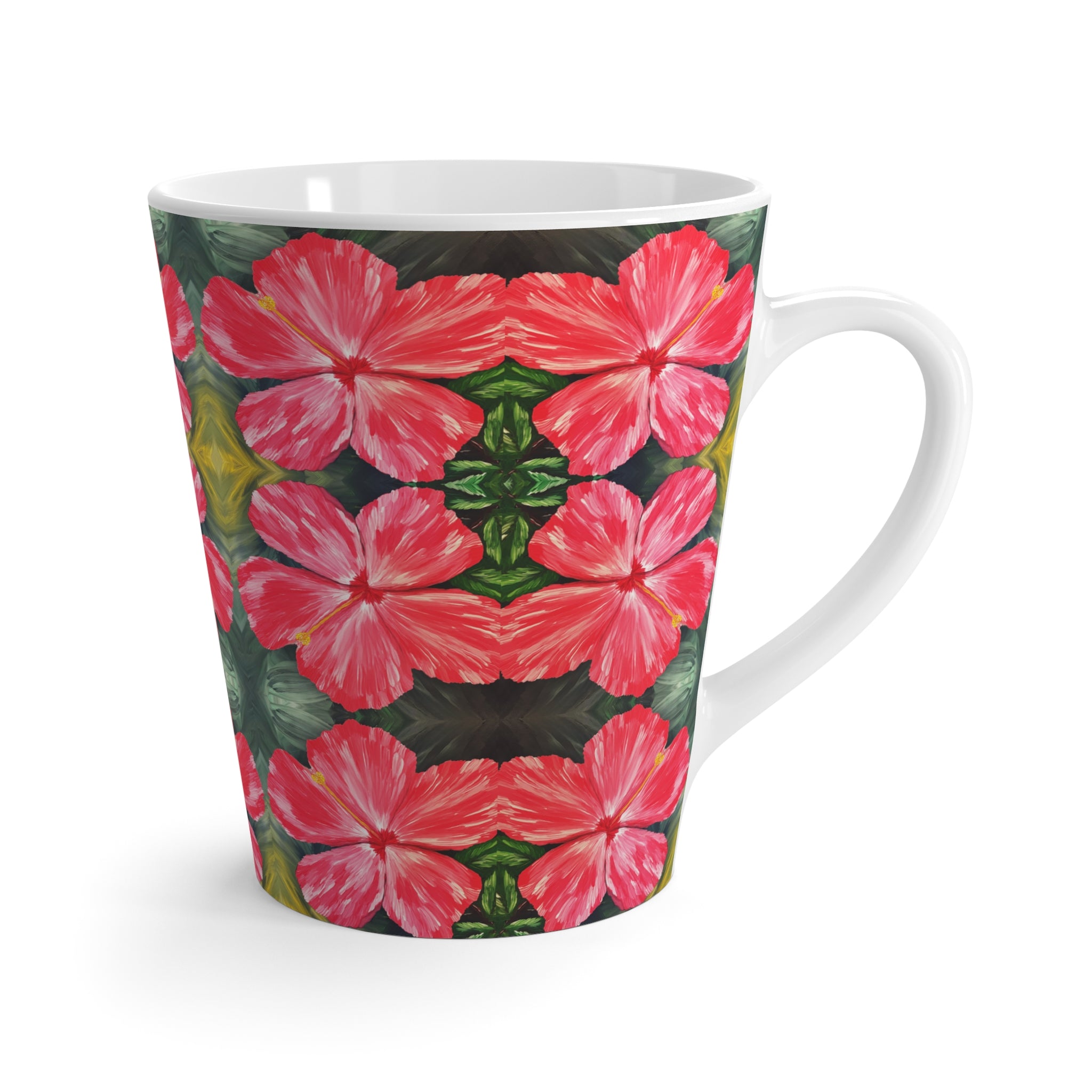 Hibiscus Hues Latte Mug
