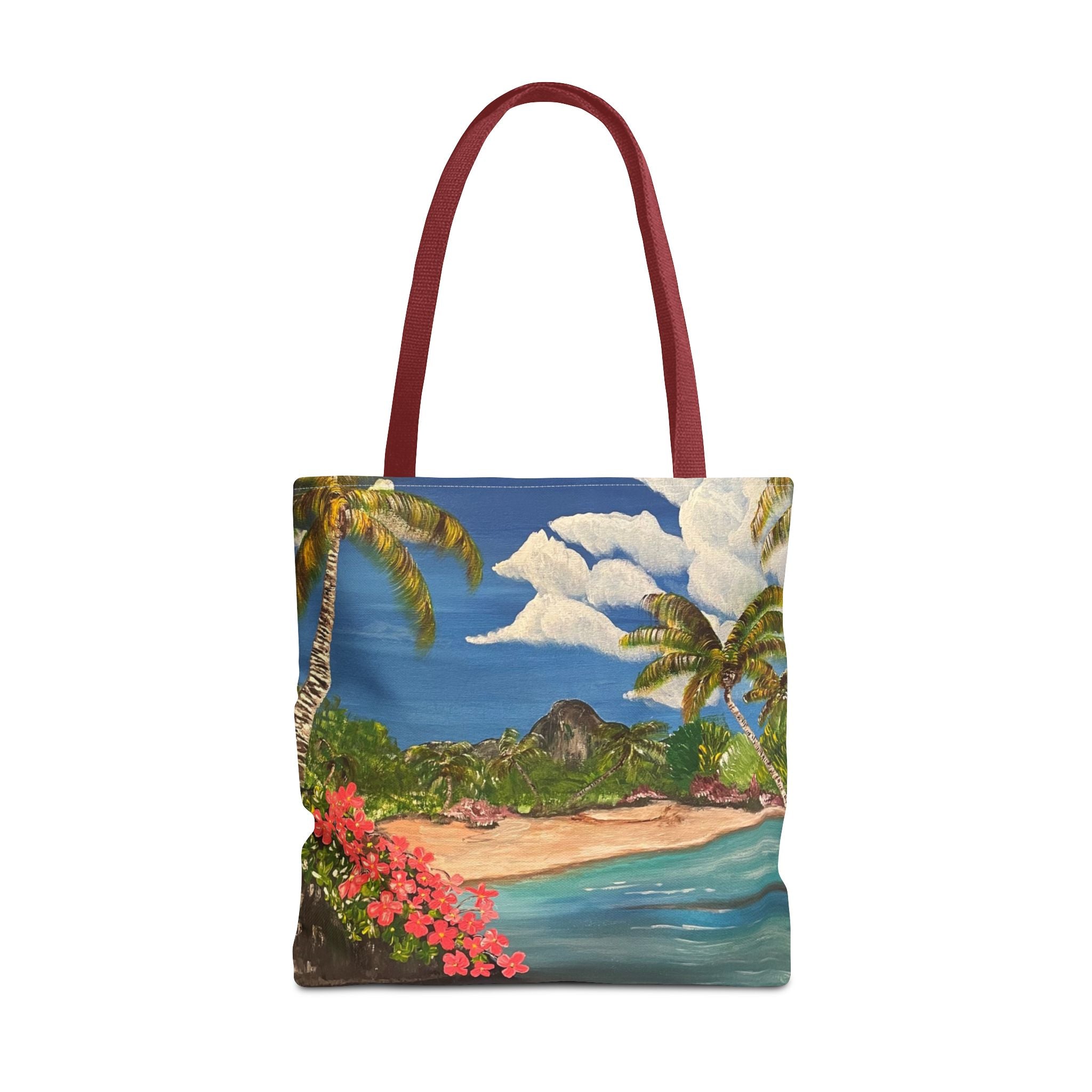 Blooming Paradise Hand Painted Tote Bag