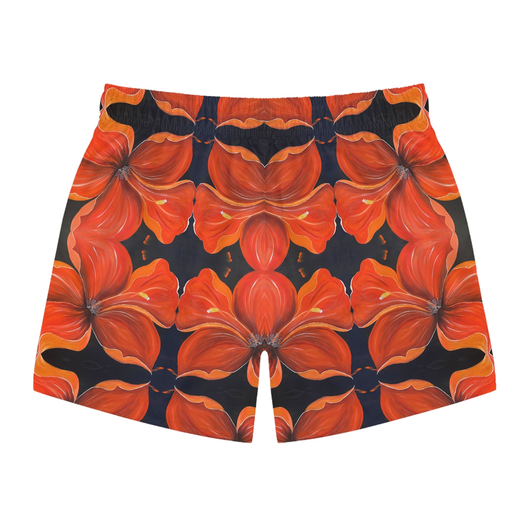 Scarlet Veil Swim Trunks