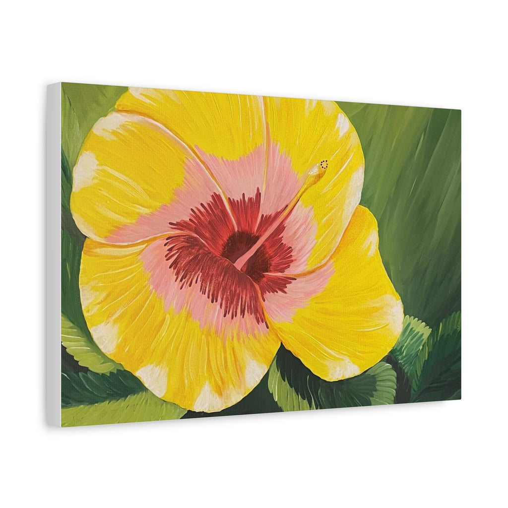 Blushing Sunrise Abstract Art Canvas - Contemporary Wall Decor