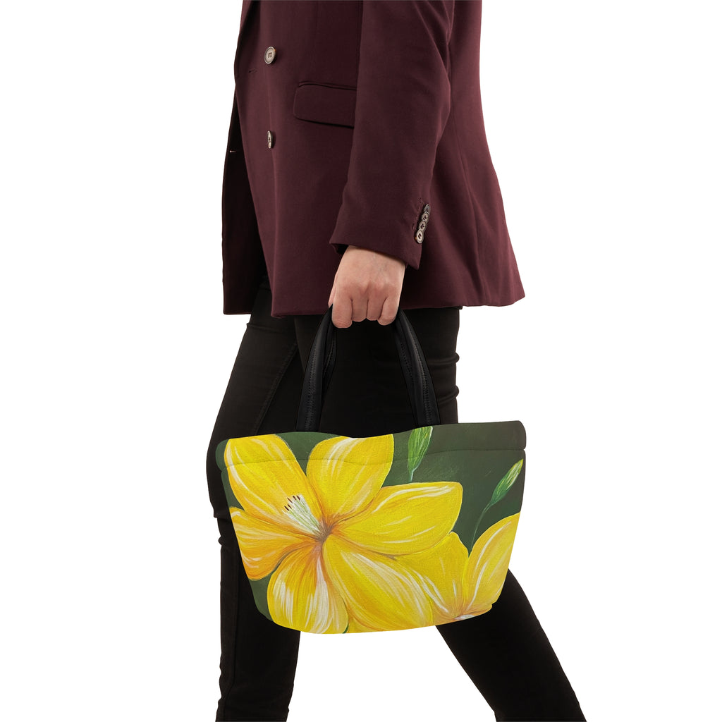 Golden Bloom Insulated Lunch Bag