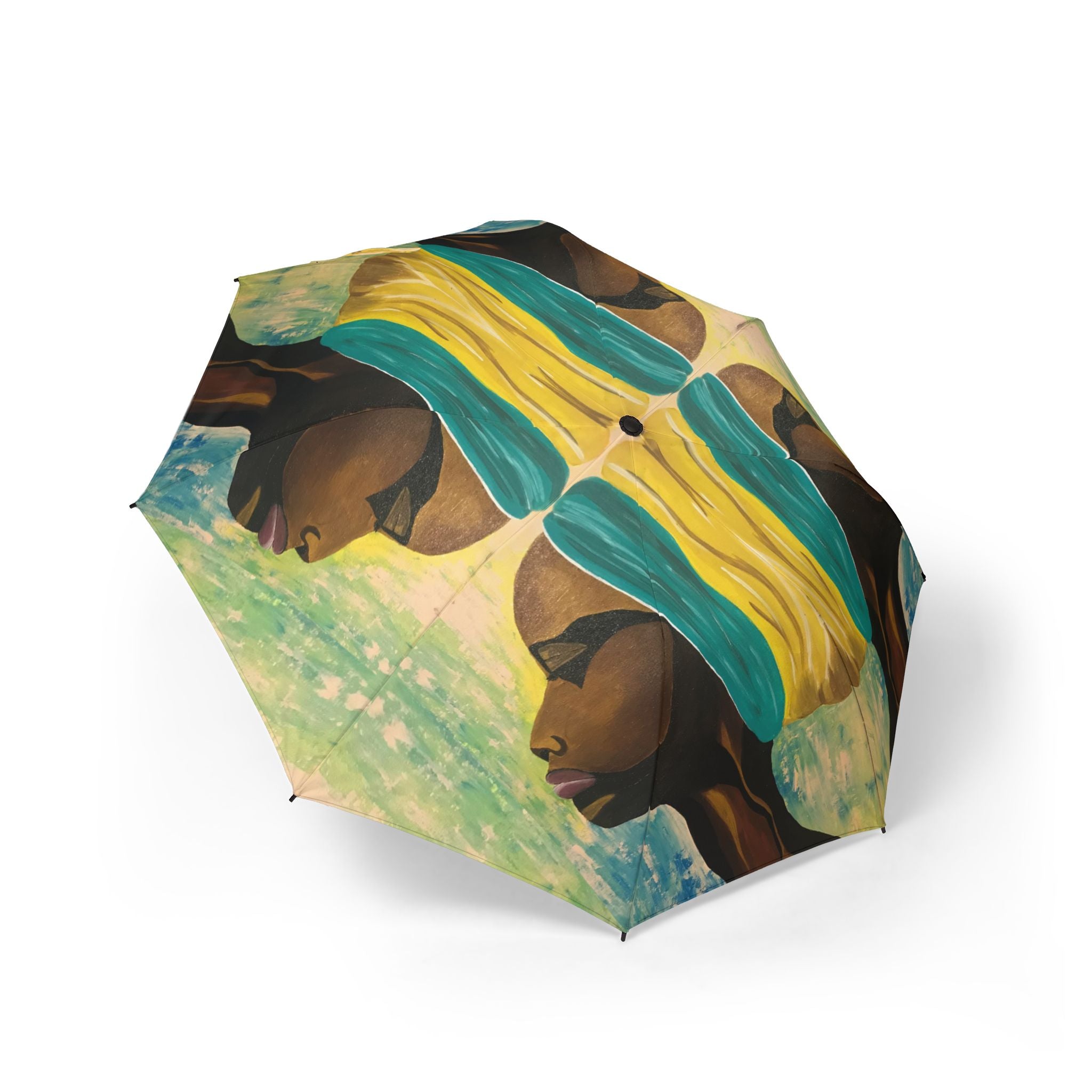 Hues of Heritage Umbrella Hand Painted Design