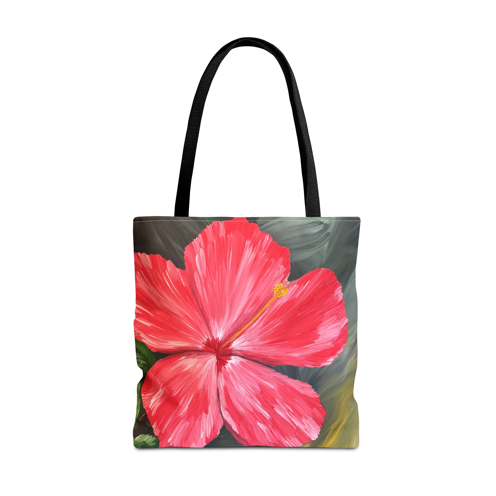 Hibiscus Hues Hand Painted Tote Bag