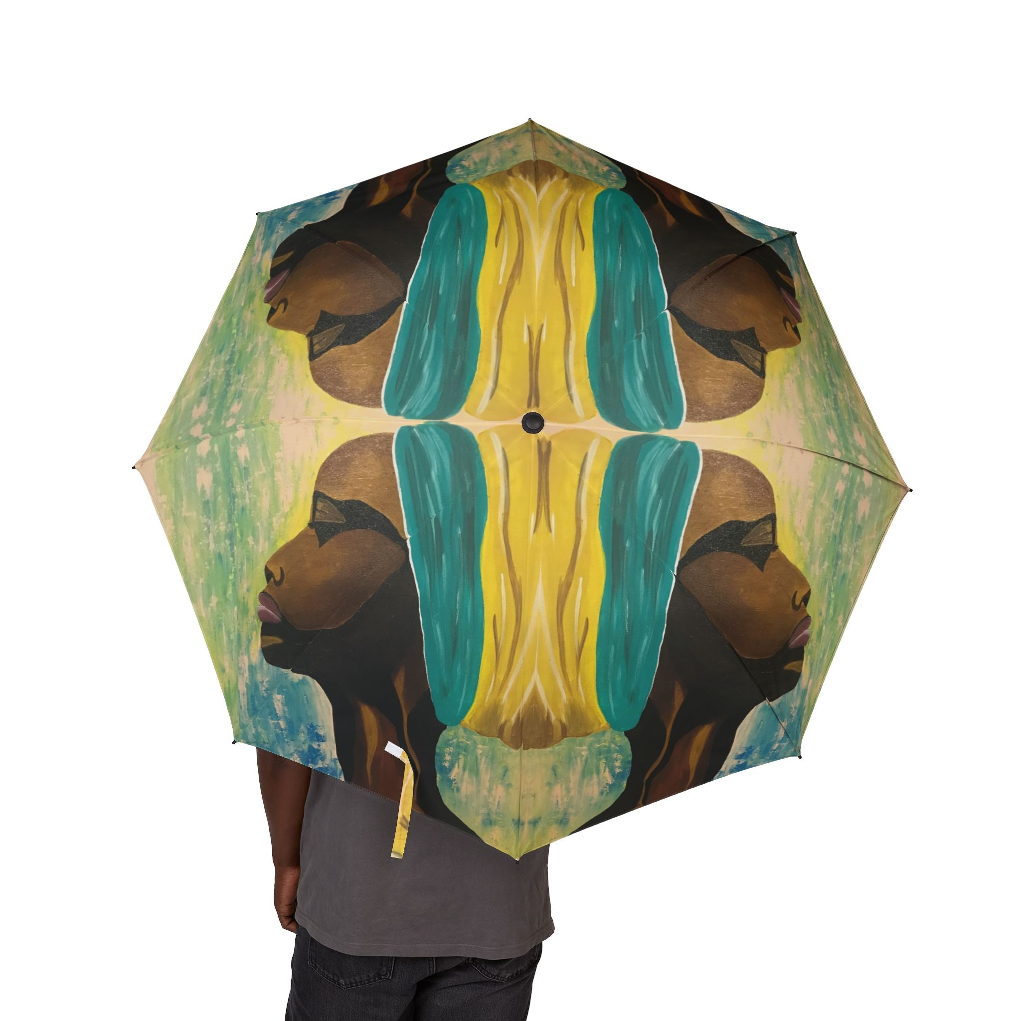 Hues of Heritage Umbrella Hand Painted Design