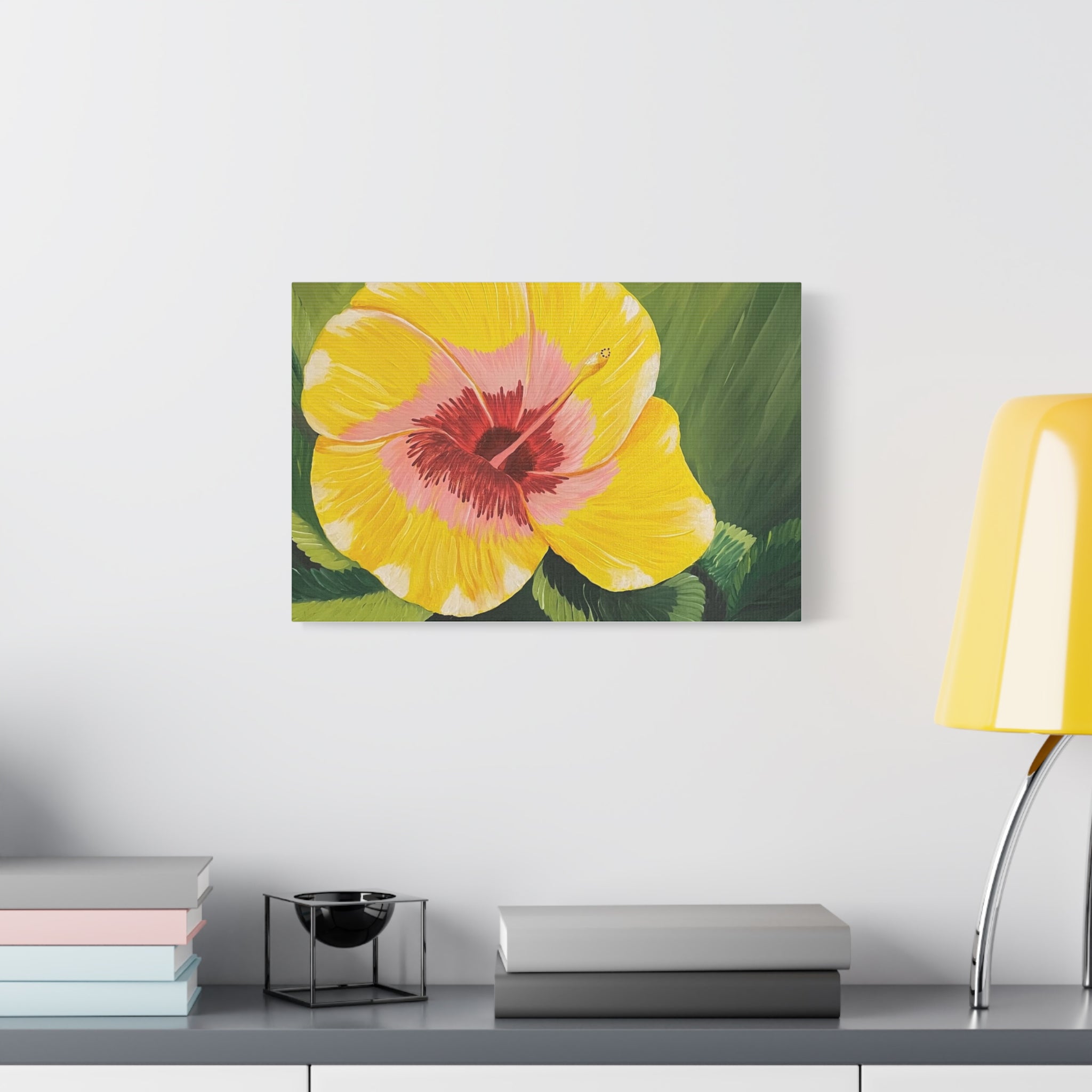 Blushing Sunrise Abstract Art Canvas - Contemporary Wall Decor
