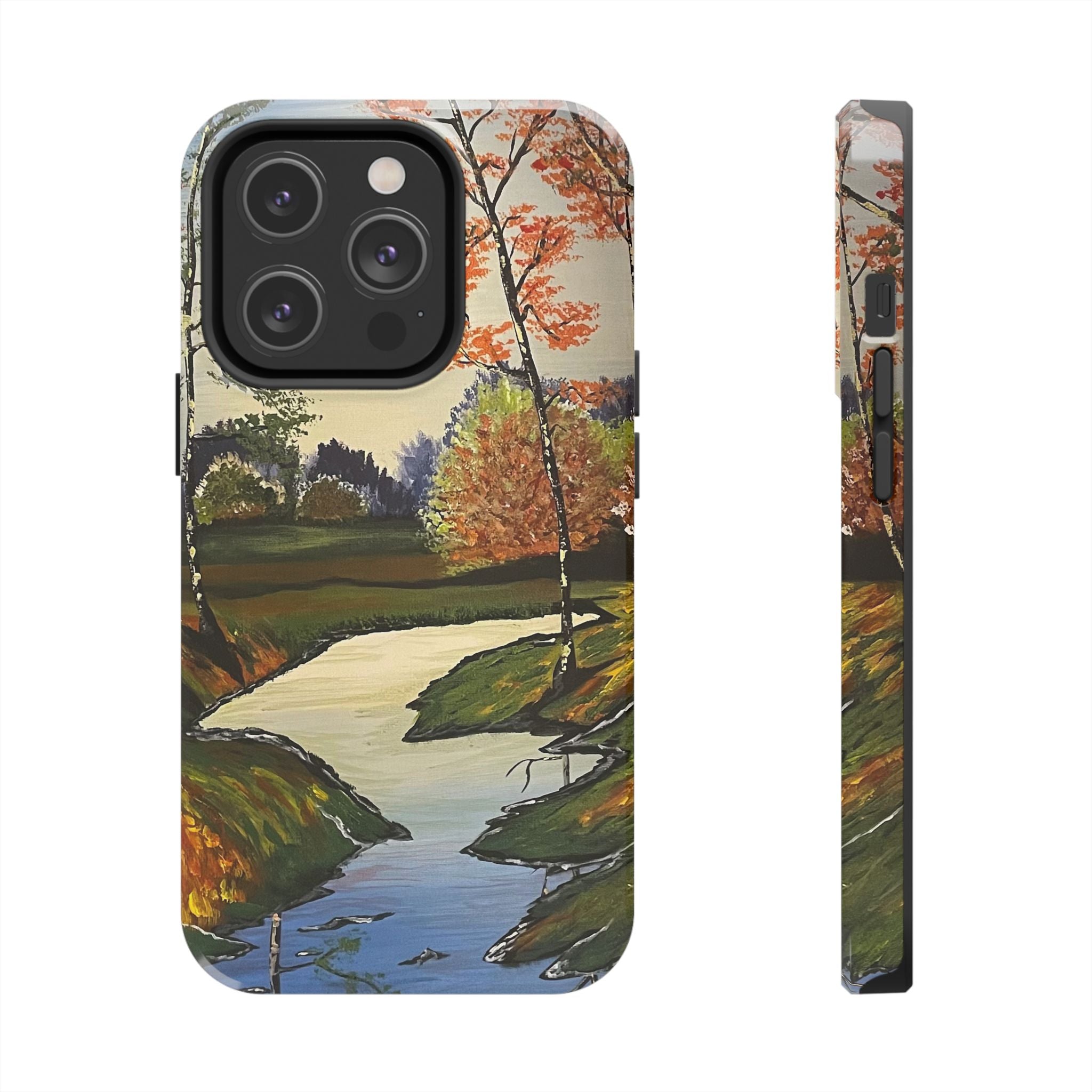 Whispering Birches Phone Case - Hand Painted Unique Designs