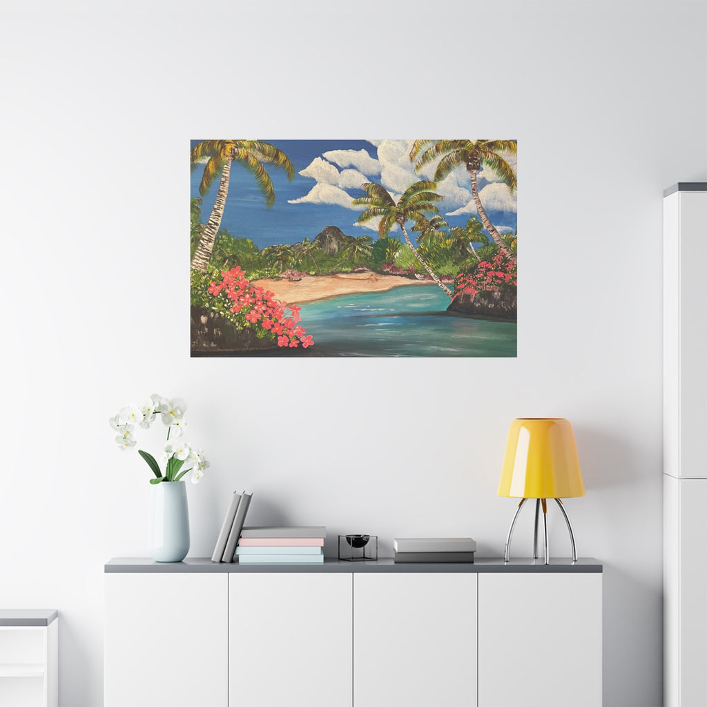 Blooming Paradise Abstract Art Canvas - Contemporary Wall Decor