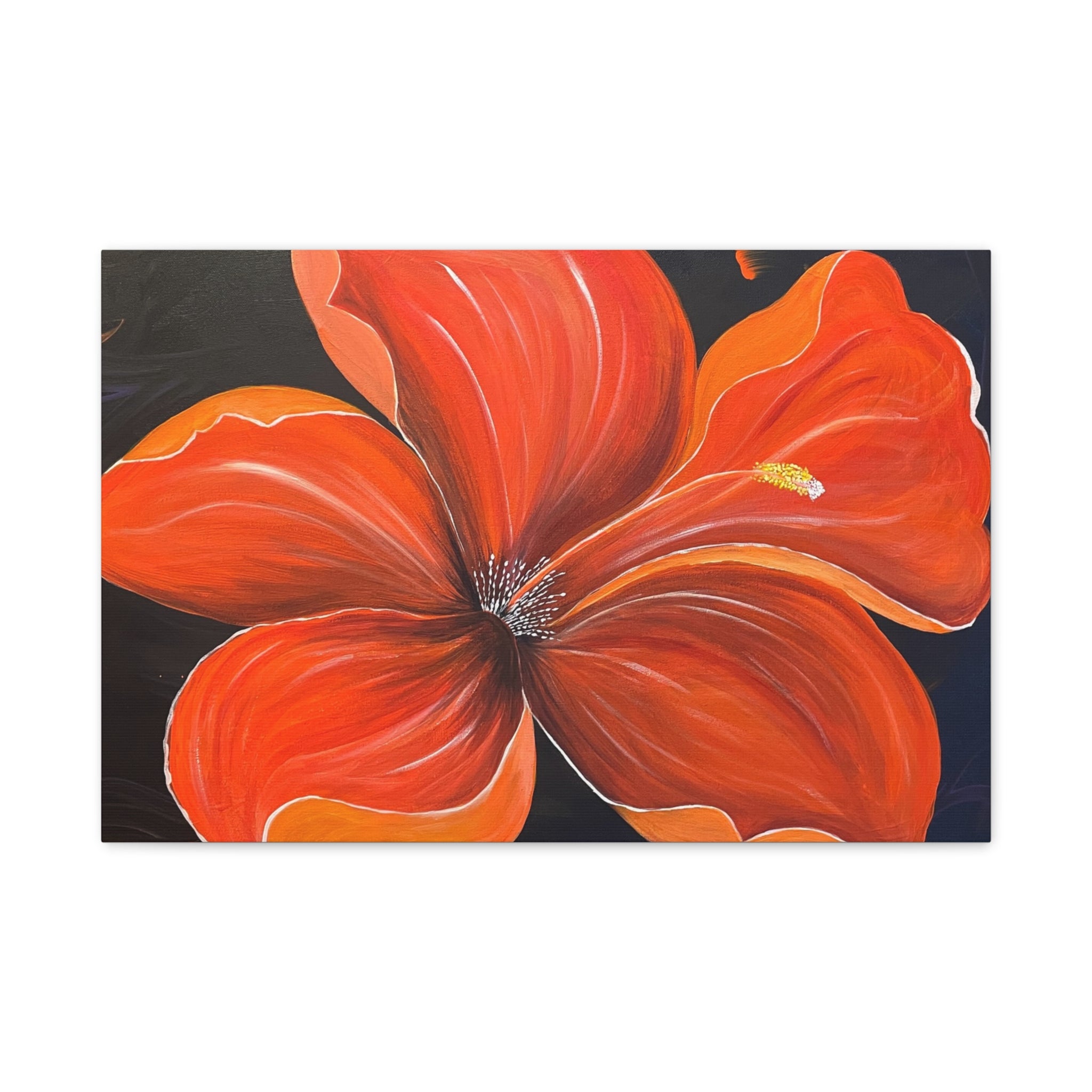 Scarlet Veil Abstract Art Canvas - Contemporary Wall Decor