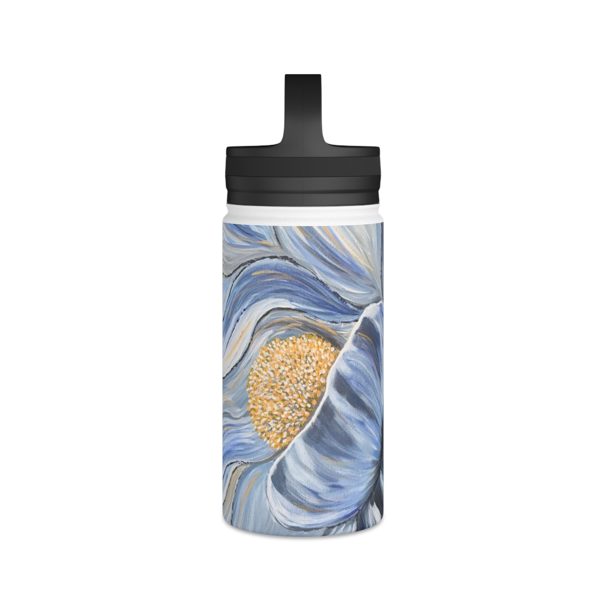 Velvet Current Stainless Steel Water Bottle with Handle Lid
