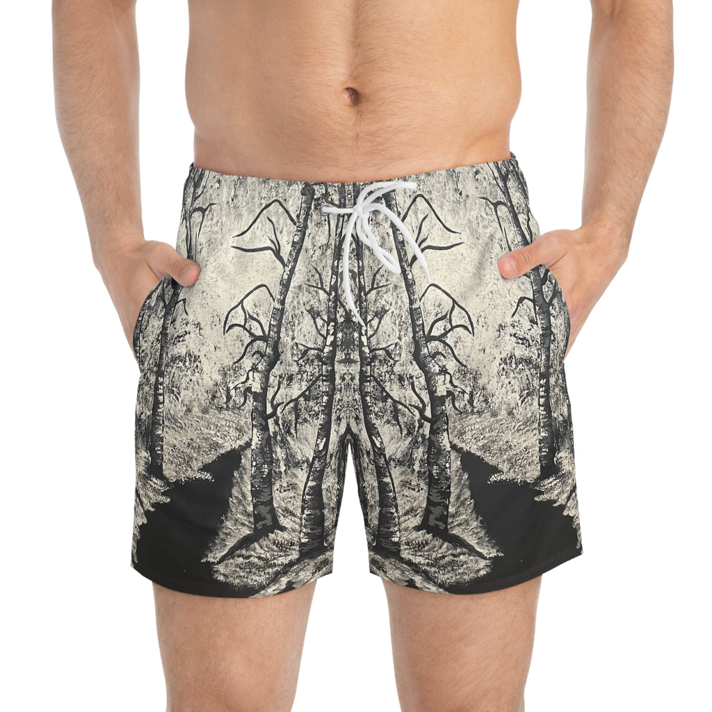 Silver Shadows Swim Trunks