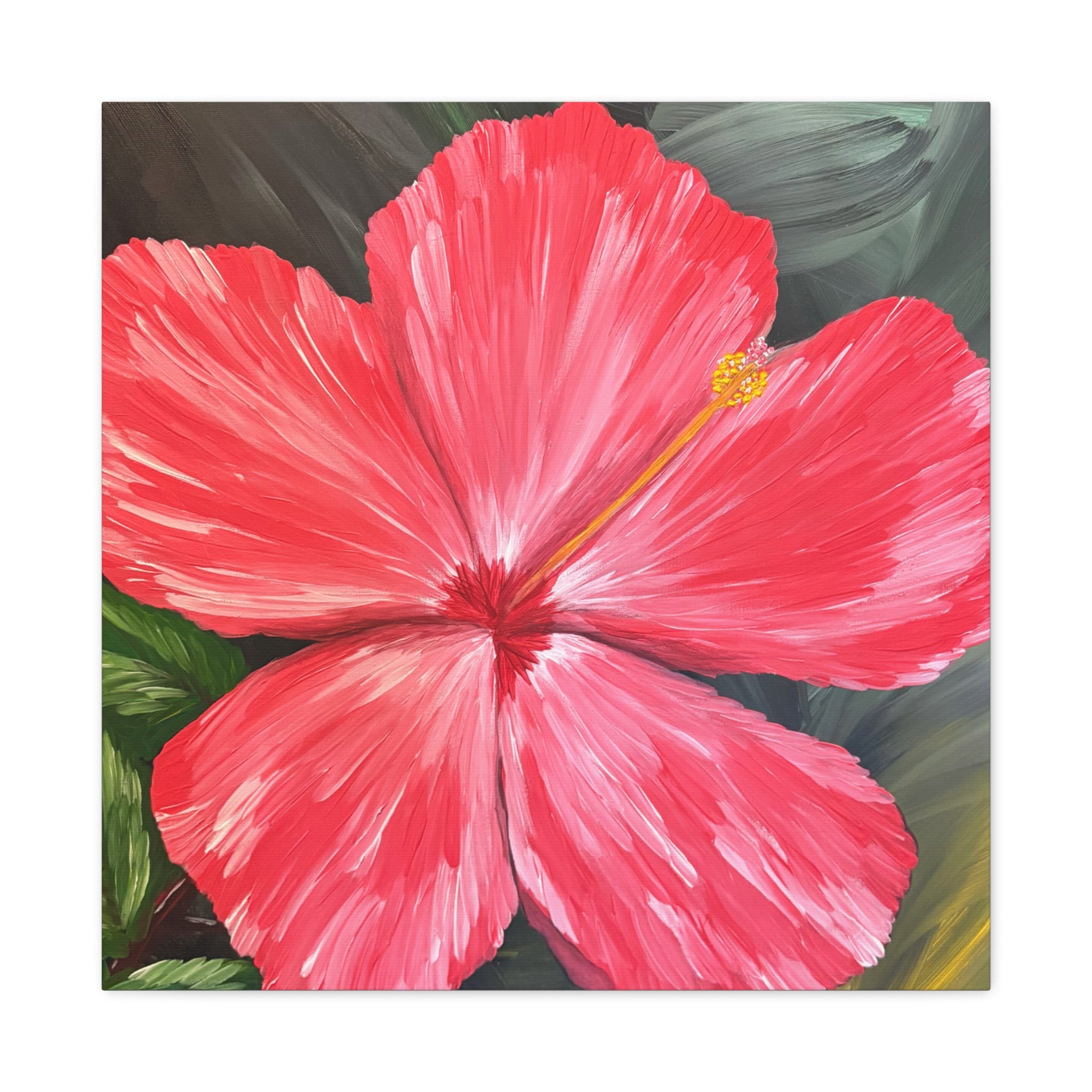 Hibiscus Hues Canvas Wall Art