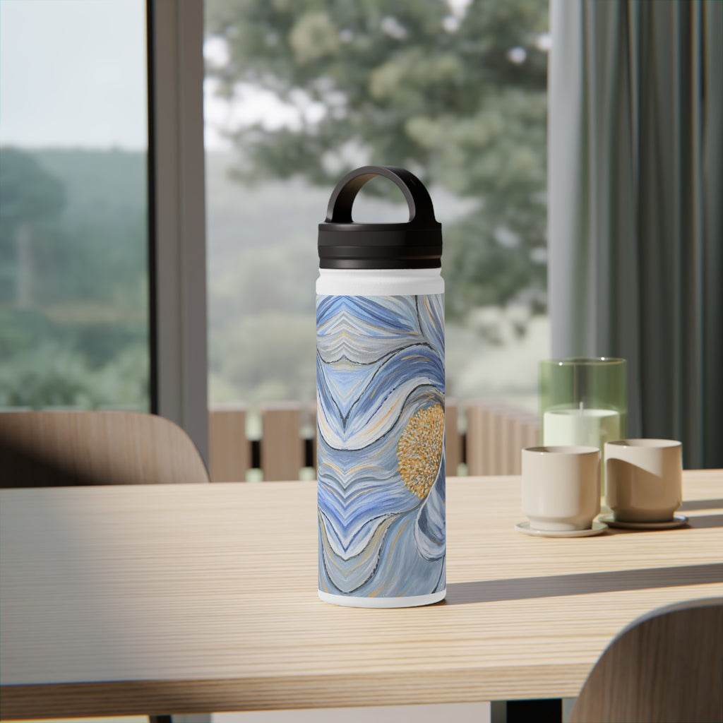 Velvet Current Stainless Steel Water Bottle with Handle Lid