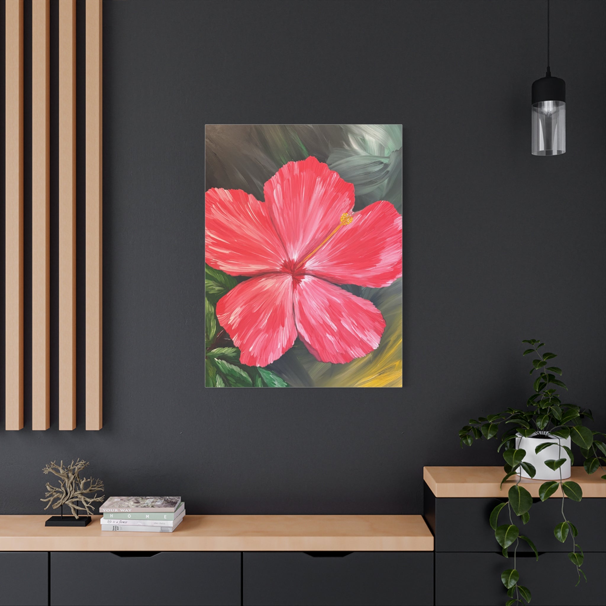 Hibiscus Hues Canvas Wall Art