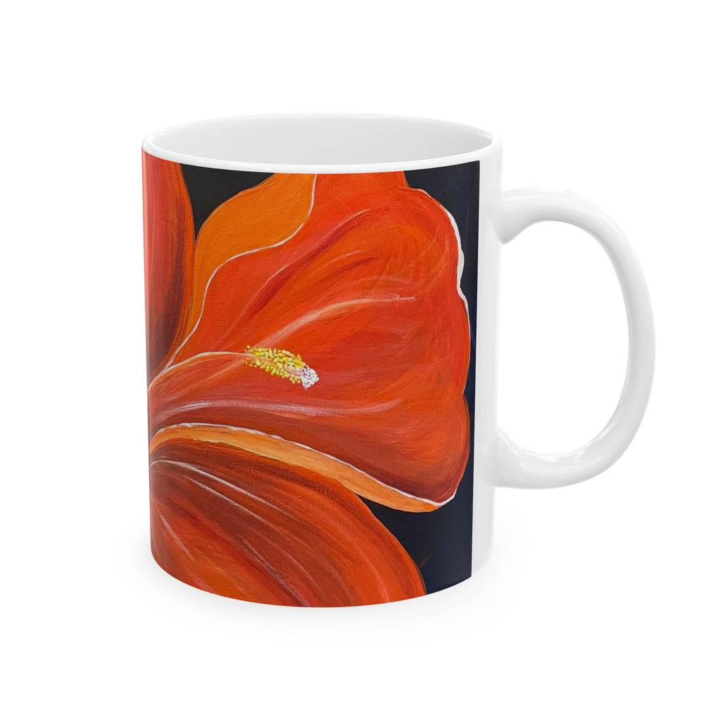 Scarlet Veil Hand Painted Mug