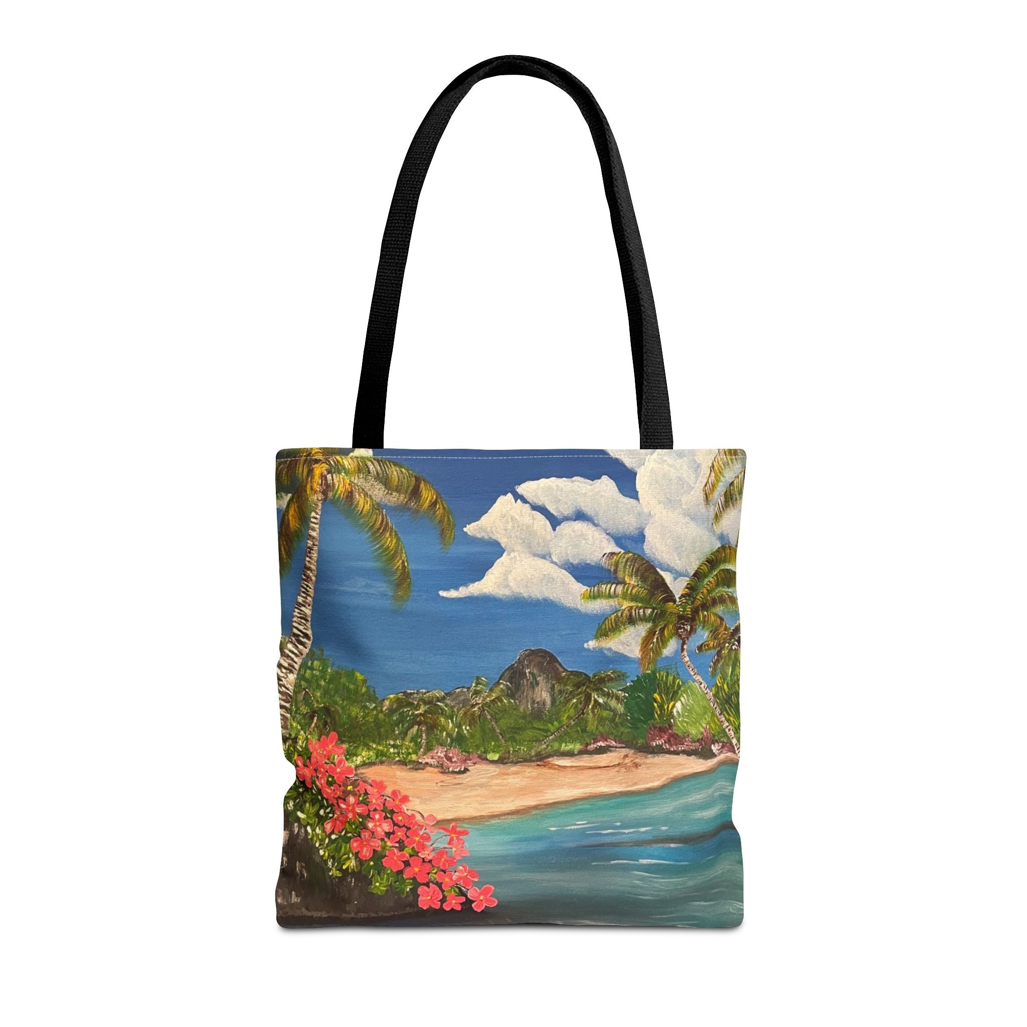 Blooming Paradise Hand Painted Tote Bag