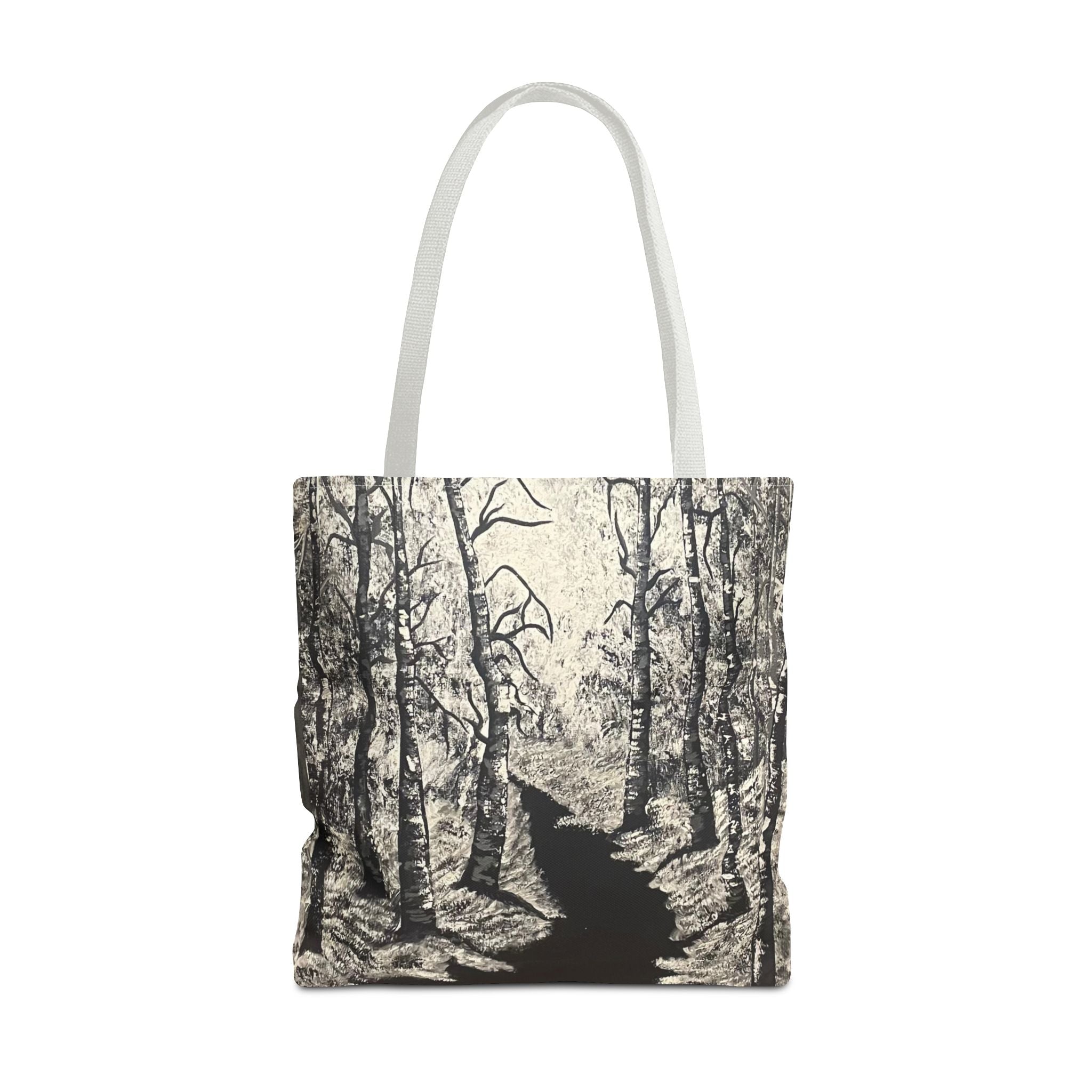 Silver Shadows Hand Painted Tote Bag