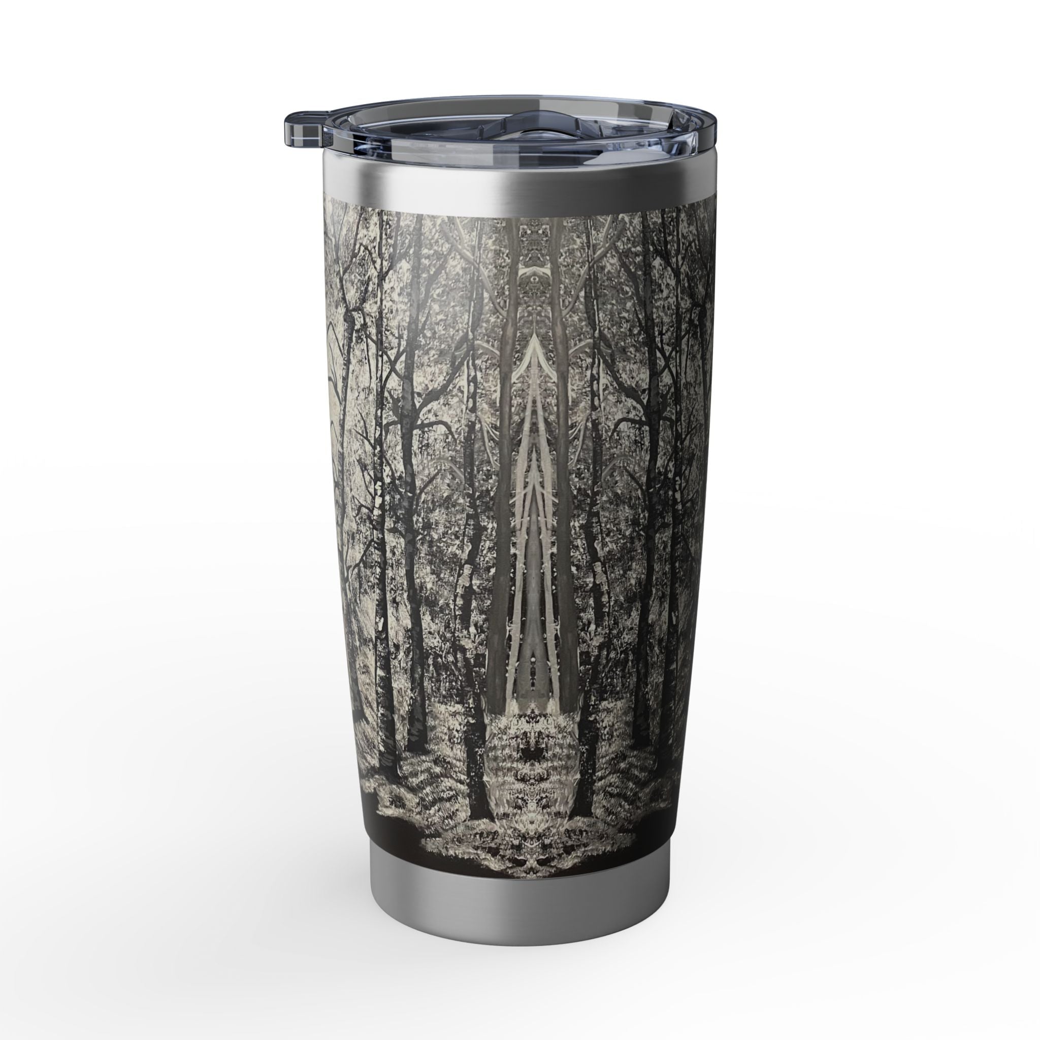 Silver Shadows 20oz Insulated Drinkware, Summer Travel Mug, Gift for Nature Lovers, Eco-Friendly Hydration