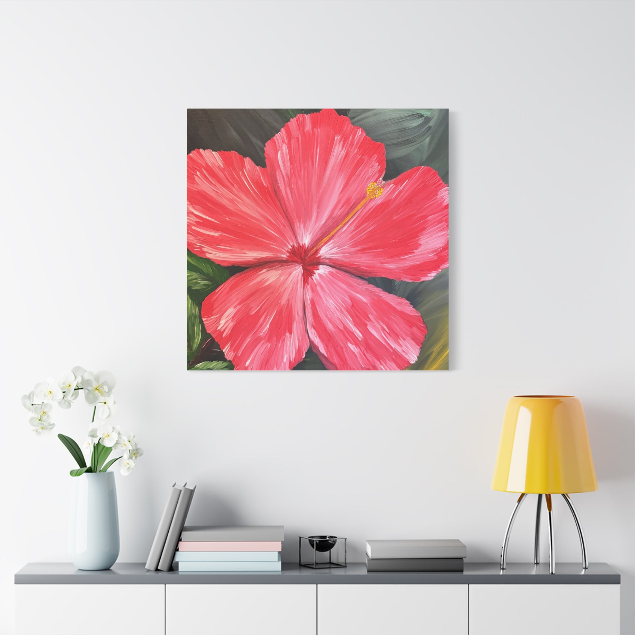 Hibiscus Hues Canvas Wall Art