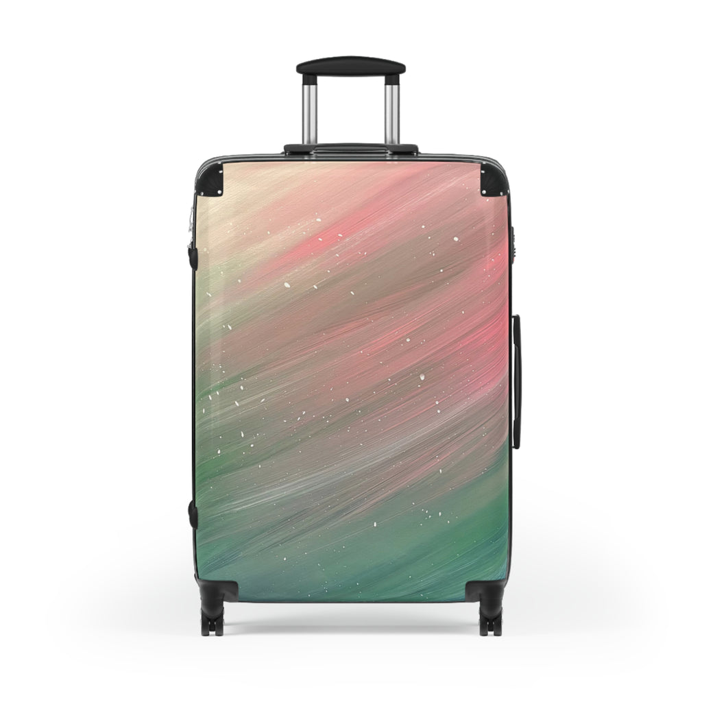 North Sky Handprinted Colorful Suitcase