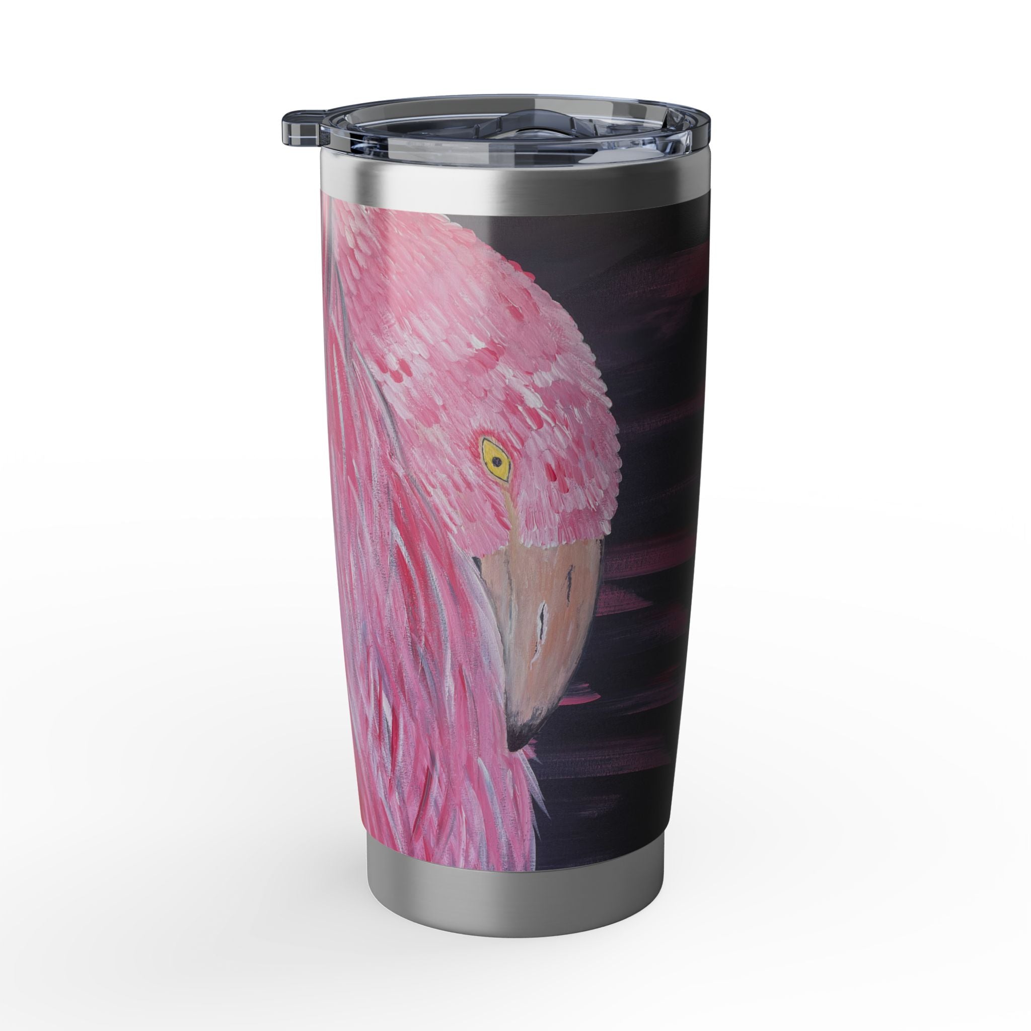 Feathered Grace 20oz Insulated Drinkware, Summer Travel Mug, Gift for Nature Lovers, Eco-Friendly Hydration