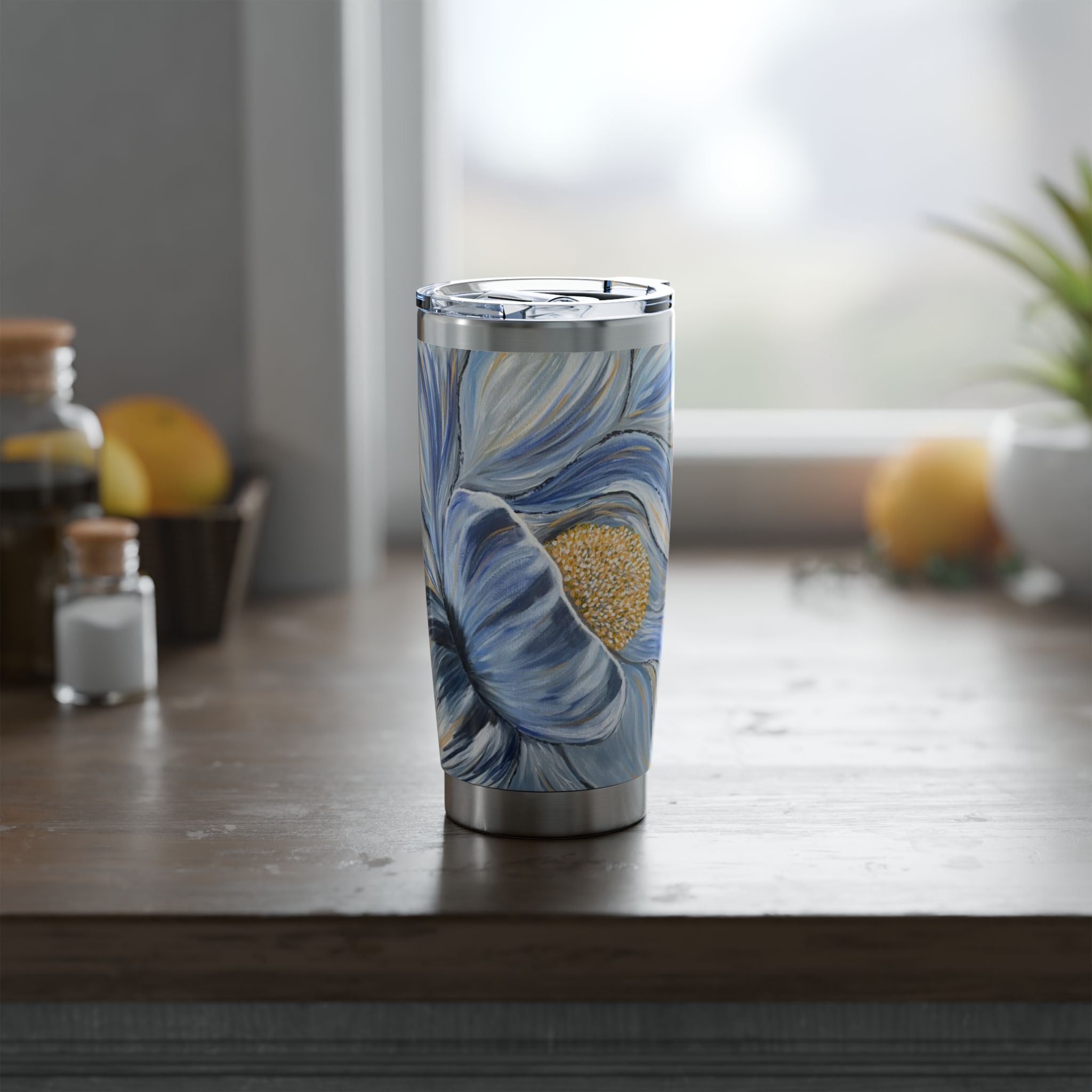 Velvet Current Tumbler | Vagabond 20oz Insulated Drinkware, Summer Travel Mug, Gift for Nature Lovers, Eco-Friendly Hydration