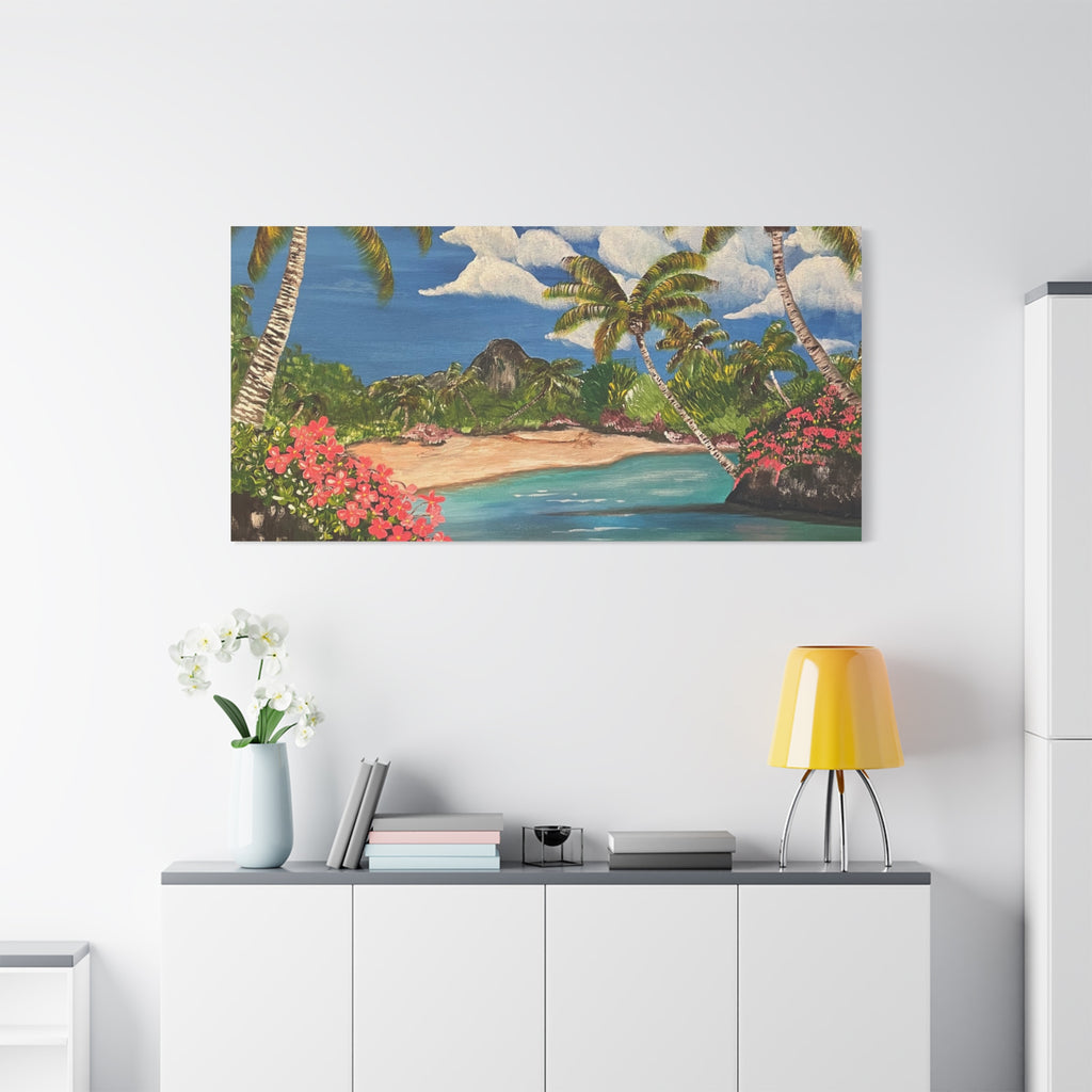 Blooming Paradise Abstract Art Canvas - Contemporary Wall Decor