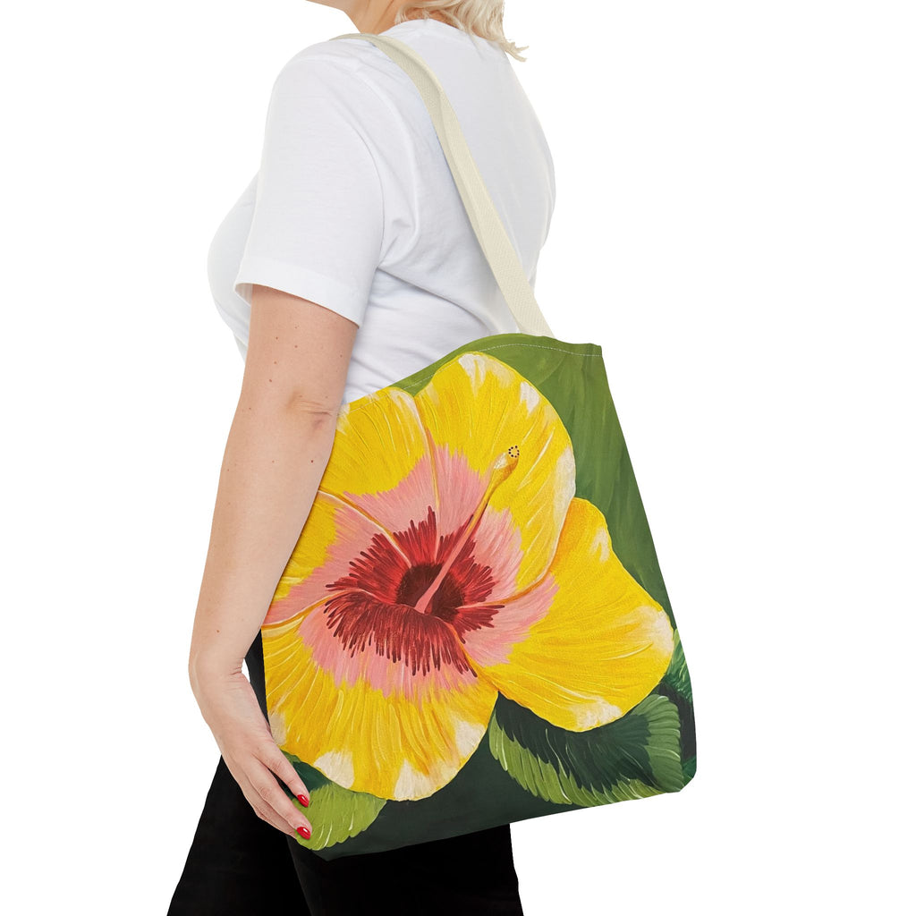 Blushing Sunrise Hand Painted Tote Bag