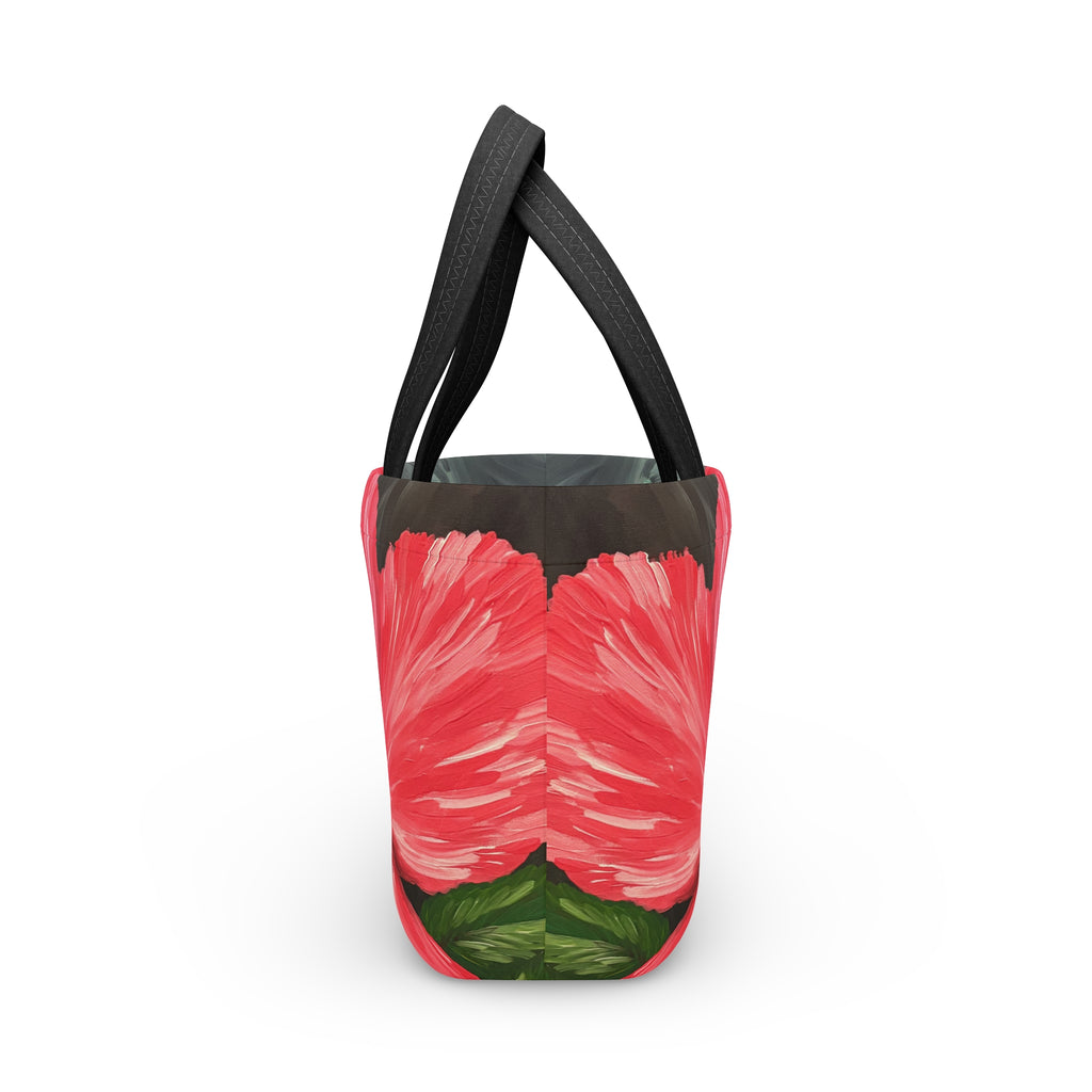 Hibiscus Hues Lunch Bag — Insulated Tote